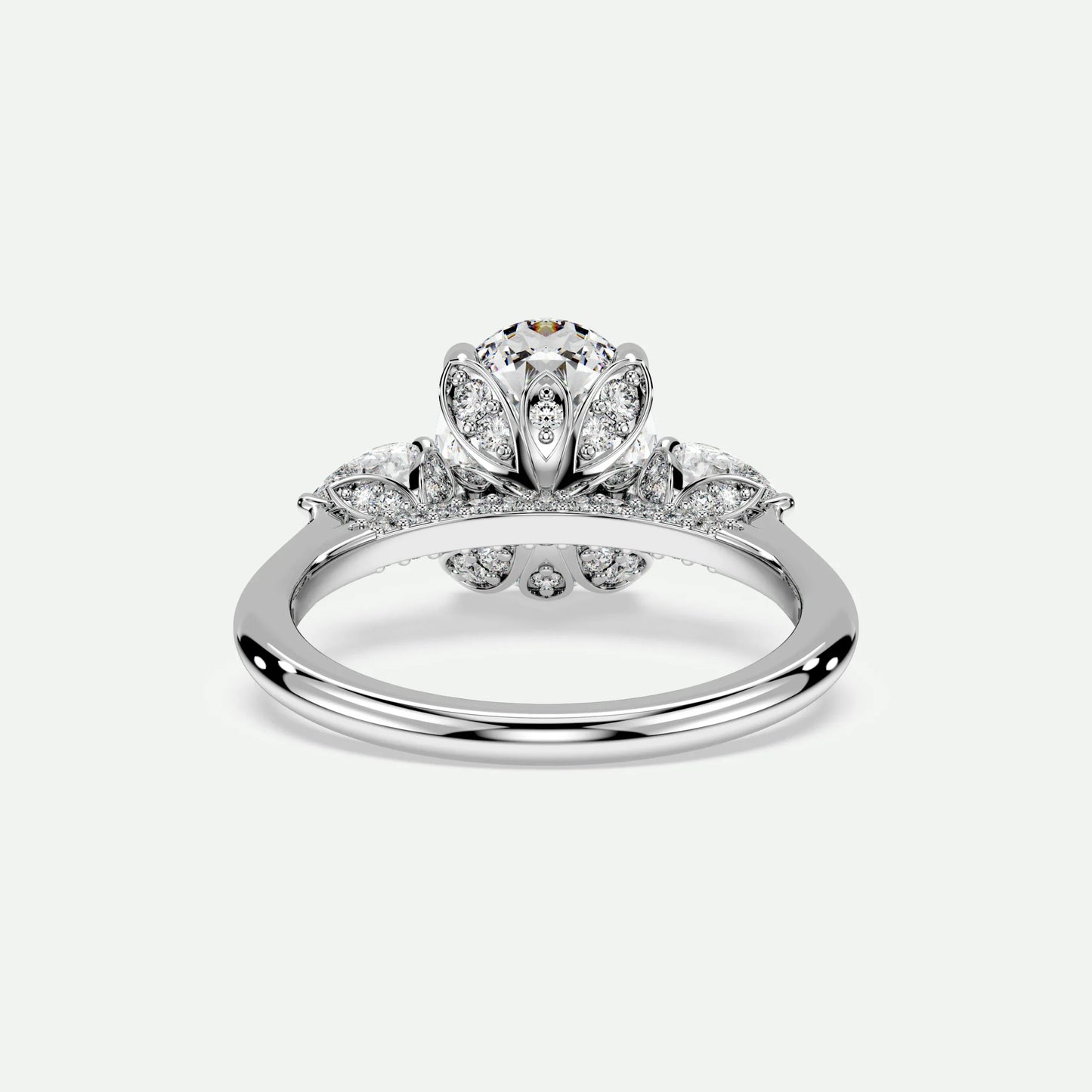 Oval - Silver (White Gold)