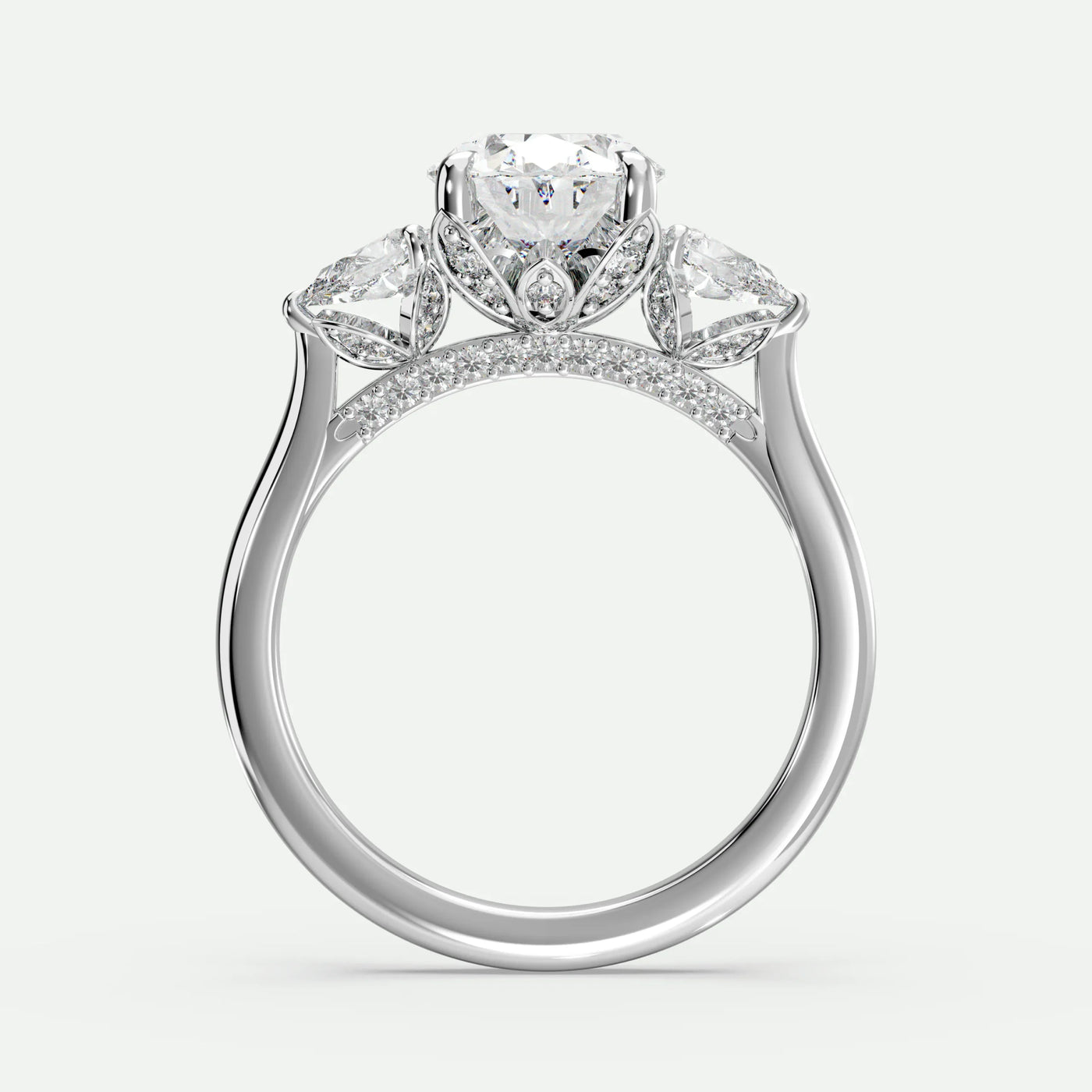 Oval - Silver (White Gold)
