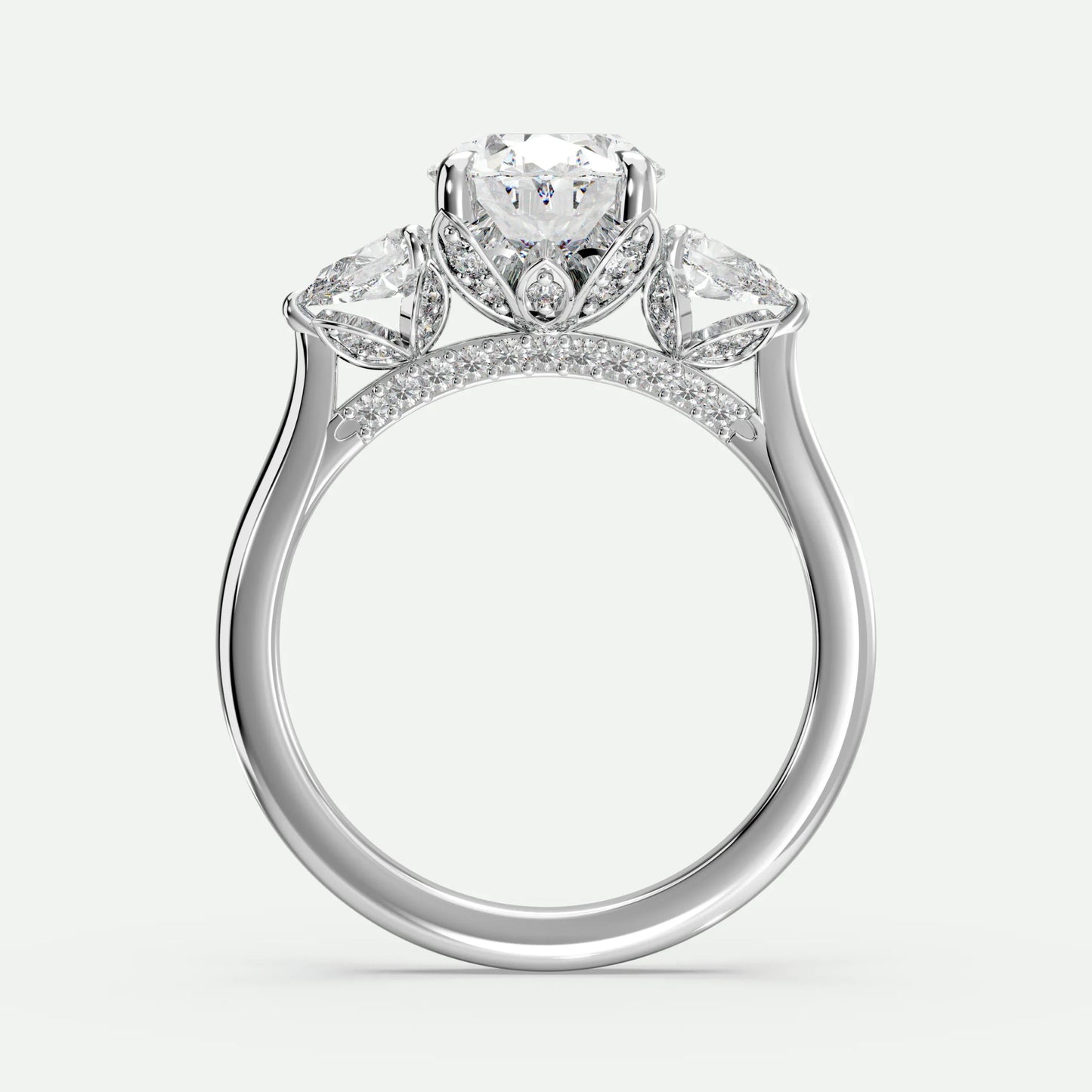 Oval - Silver (White Gold)