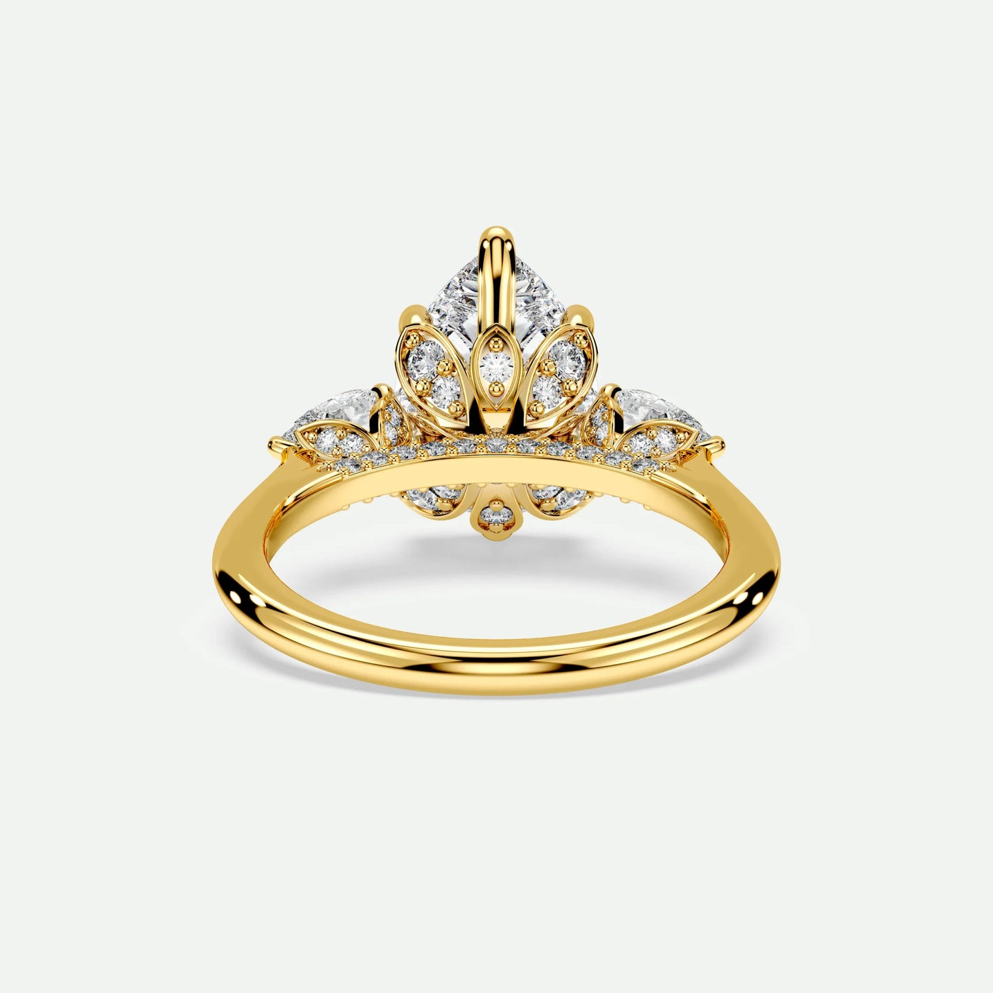 Pear - Silver (Yellow Gold)