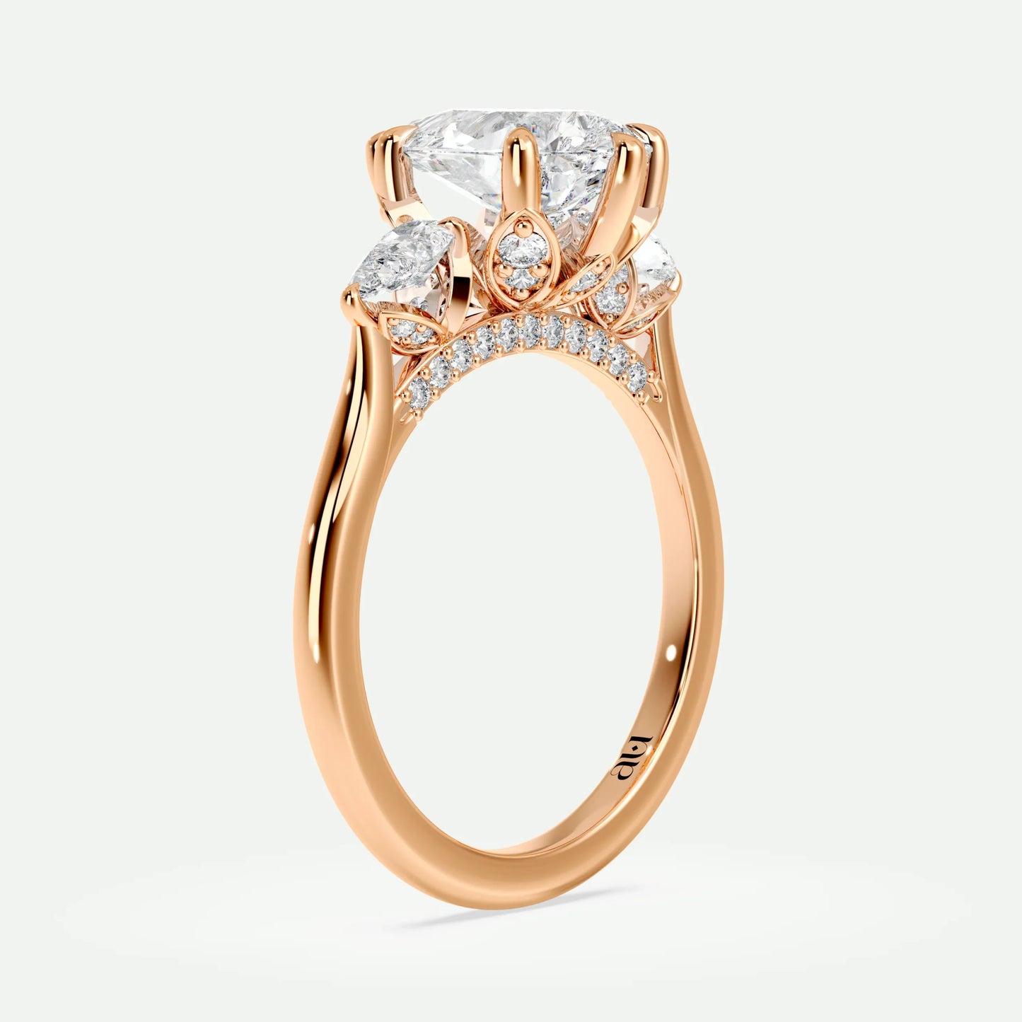 Pear - Silver (Rose Gold)