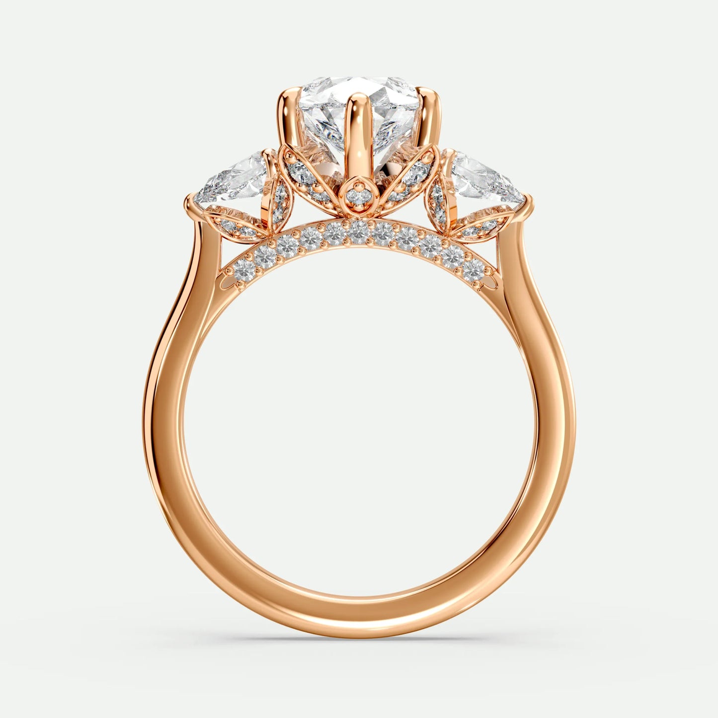 Pear - Silver (Rose Gold)