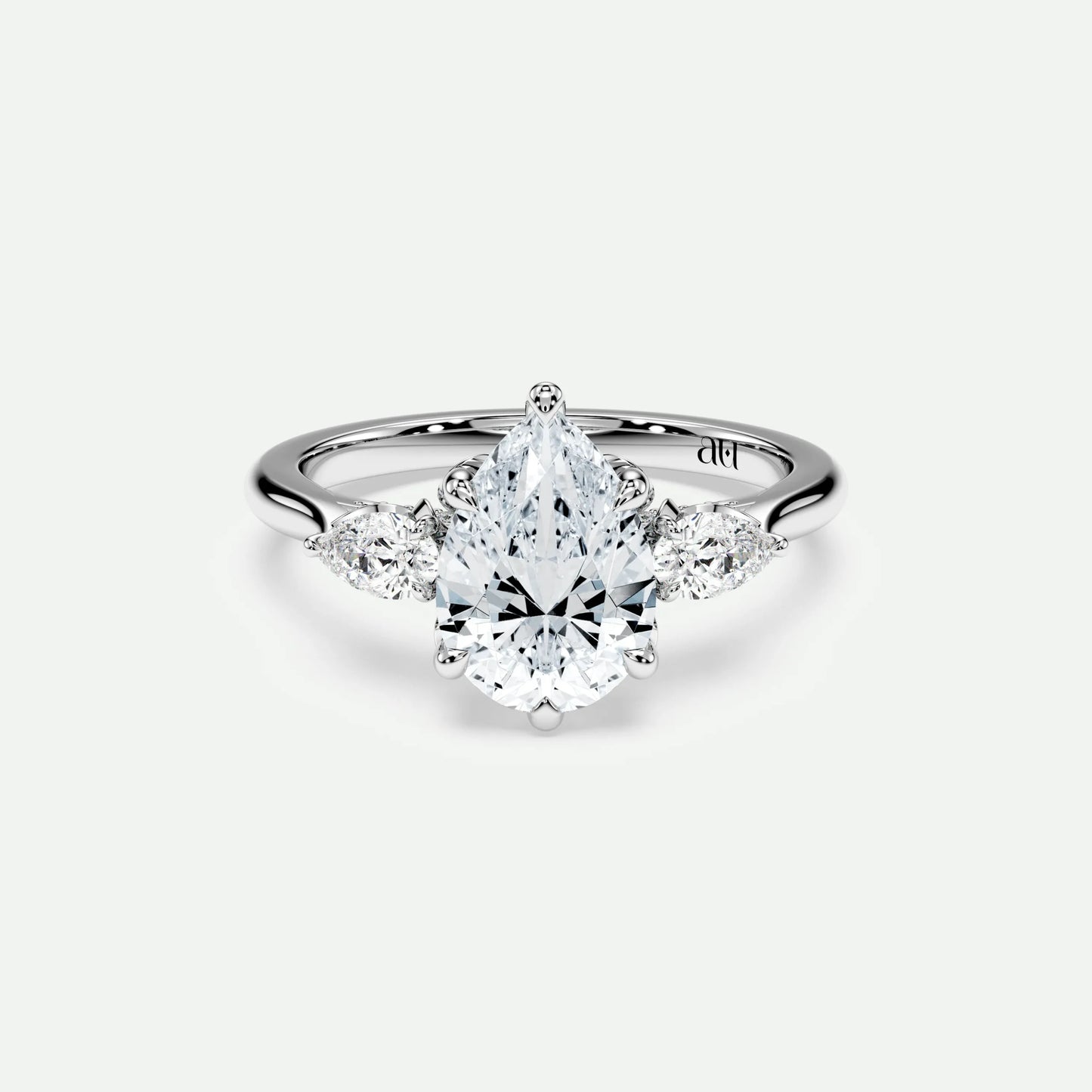 Pear - Silver (White Gold)