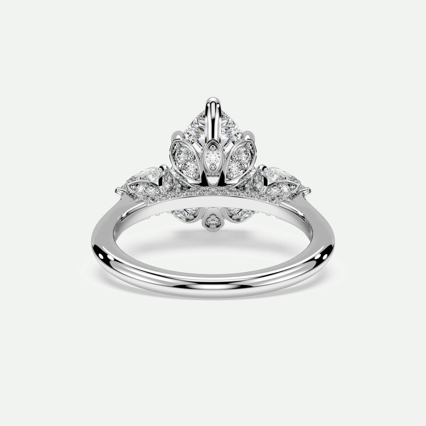Pear - Silver (White Gold)