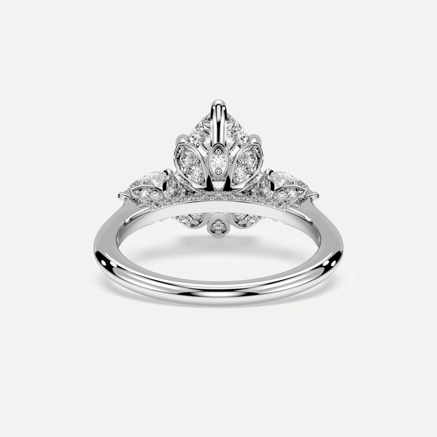 Pear - Silver (White Gold)