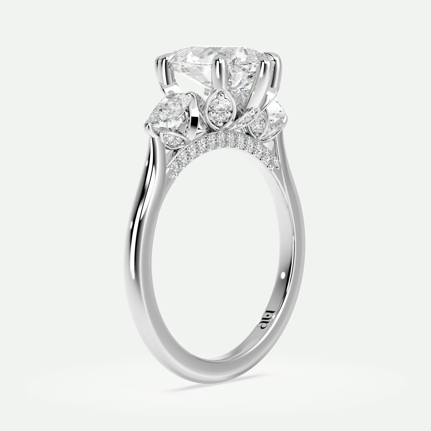 Pear - Silver (White Gold)