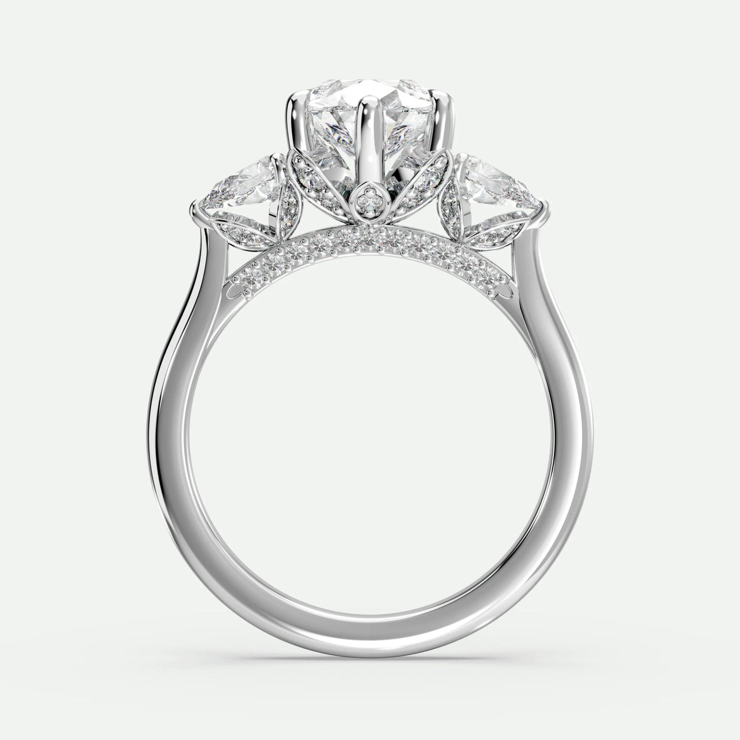 Pear - Silver (White Gold)