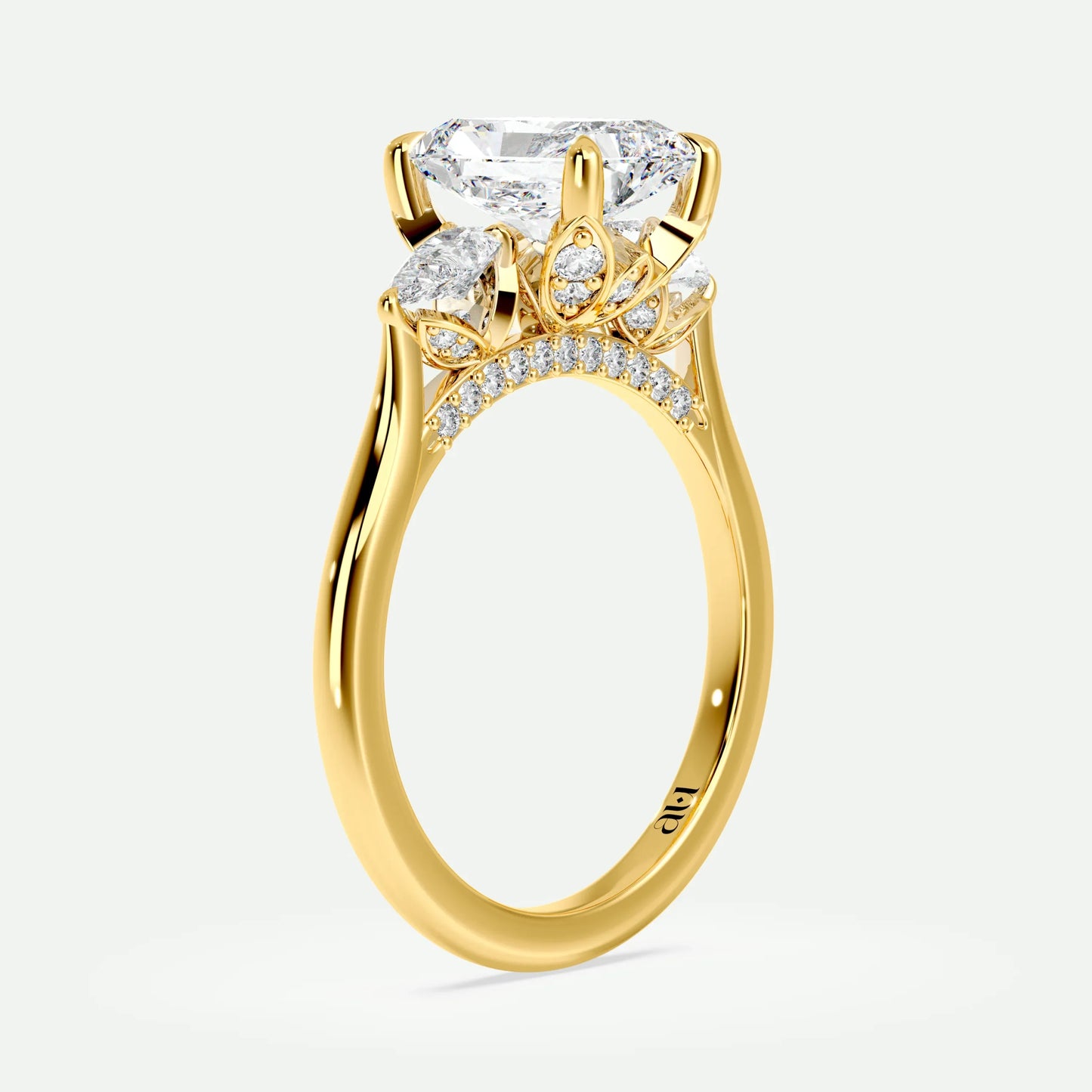 Radiant - Silver (Yellow Gold)