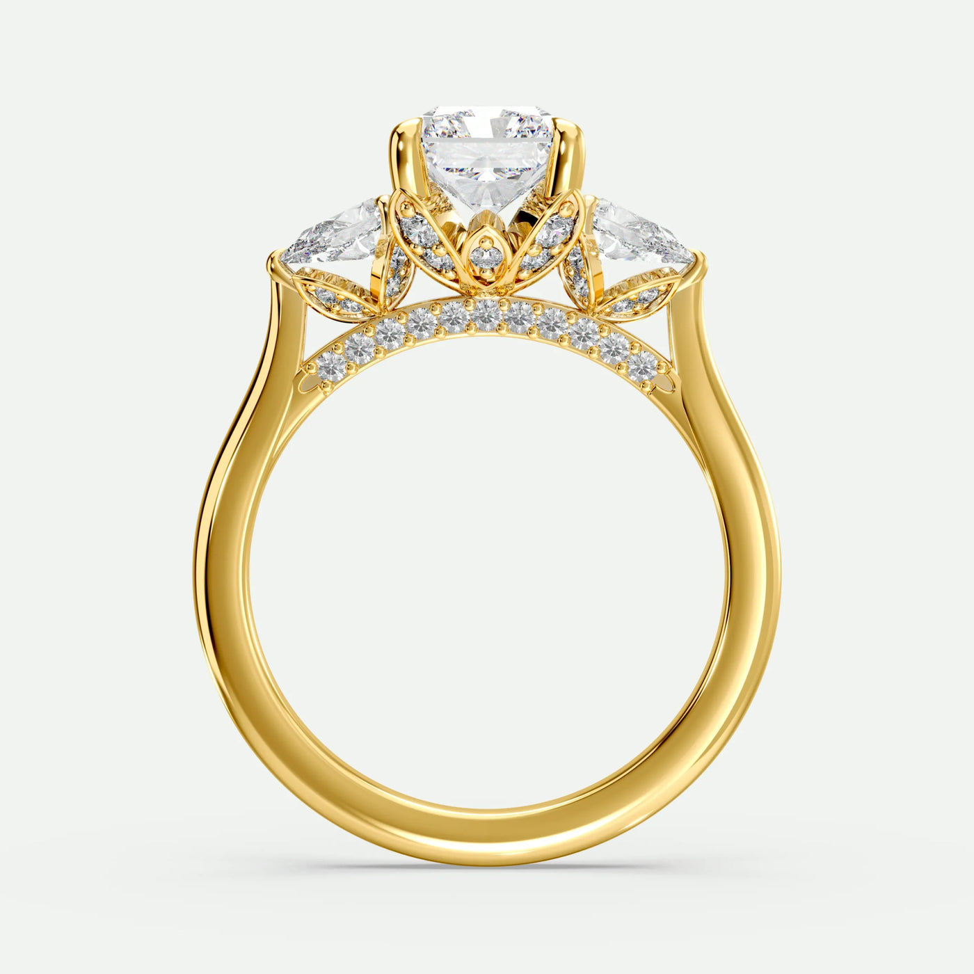 Radiant - Silver (Yellow Gold)