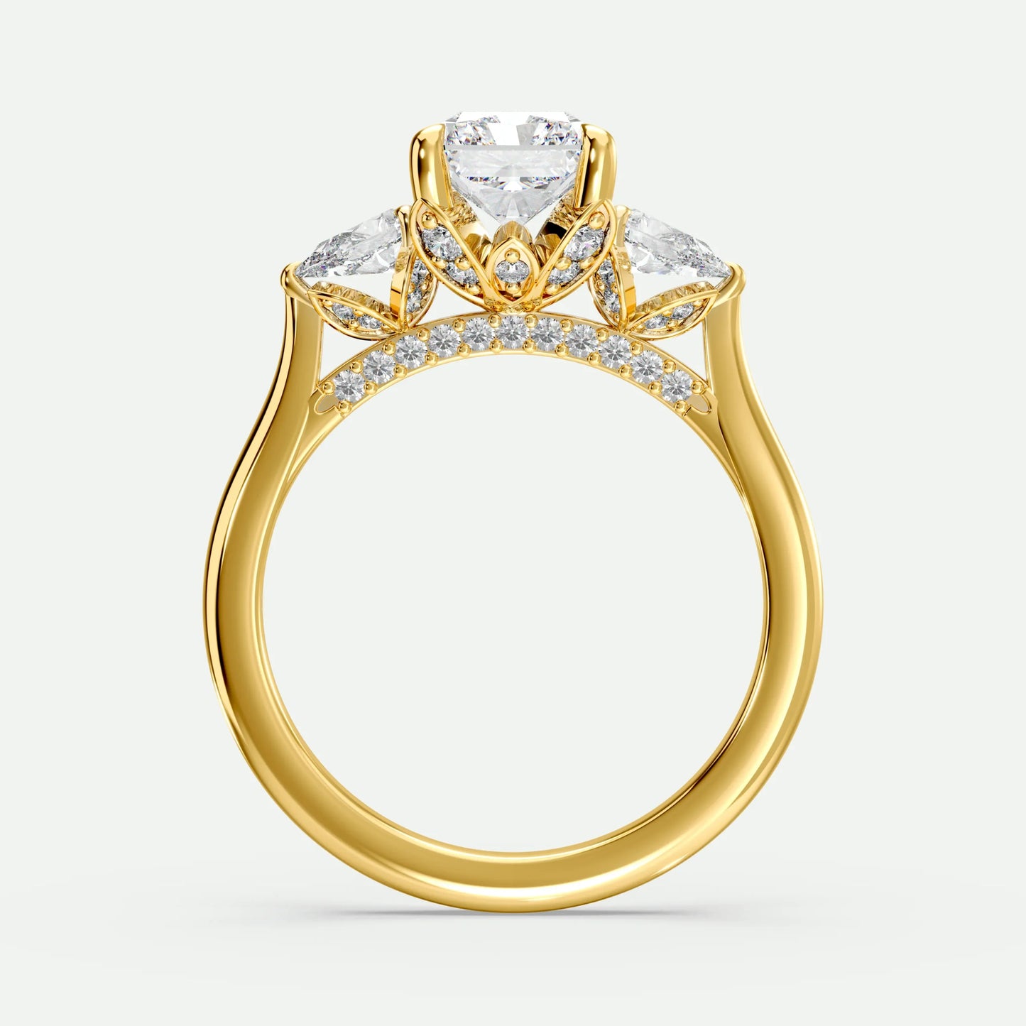 Radiant - Silver (Yellow Gold)