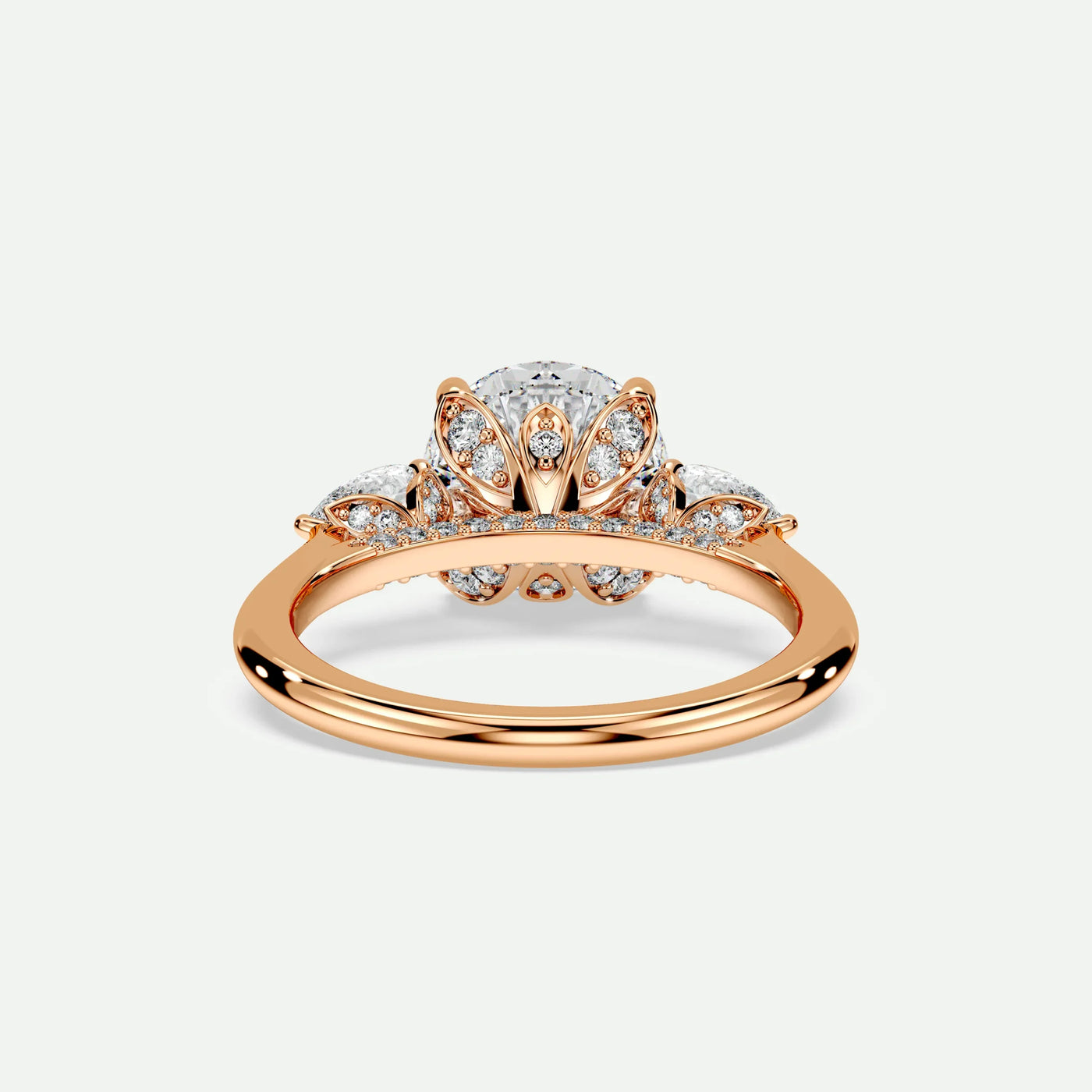 Round - Silver (Rose Gold)