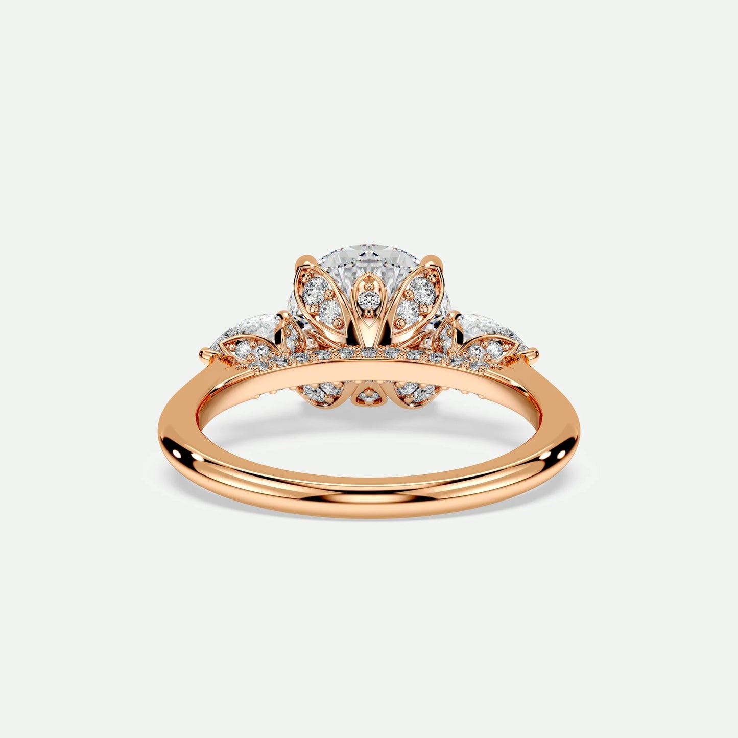 Round - Silver (Rose Gold)