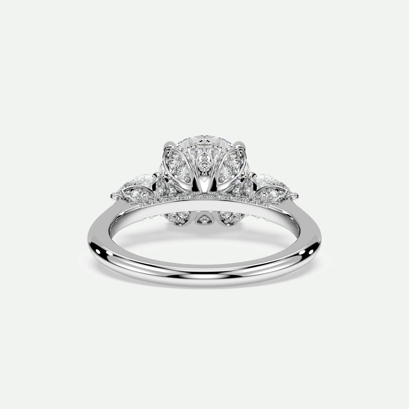 Round - Silver (White Gold)
