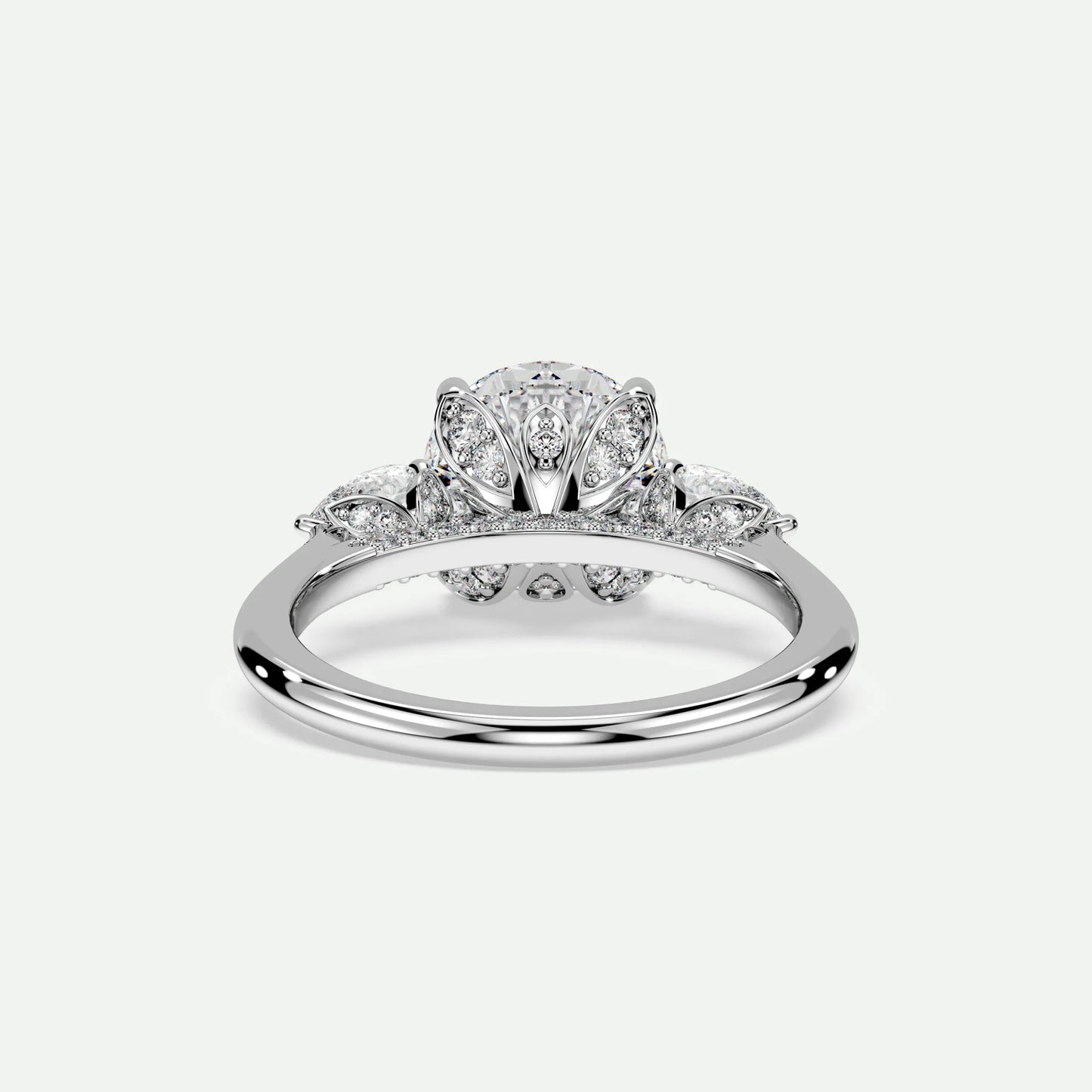 Round - Silver (White Gold)