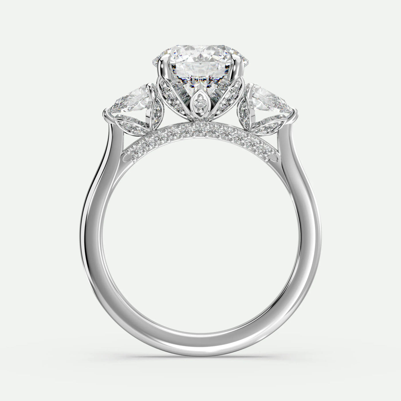 Round - Silver (White Gold)