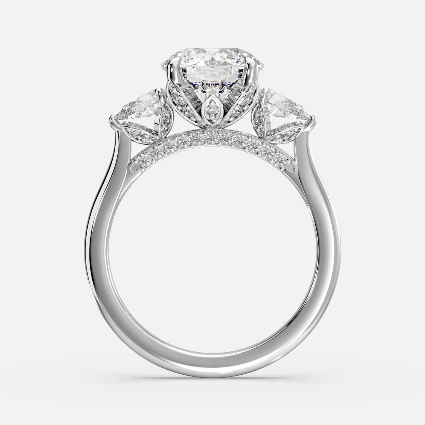 Round - Silver (White Gold)
