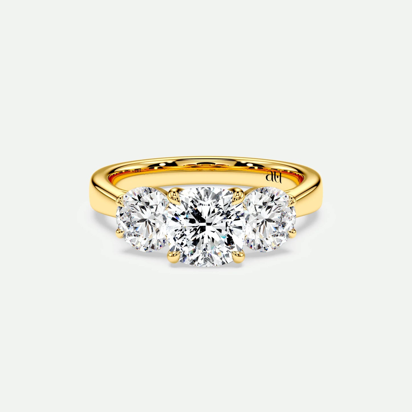 Cushion - Silver (Yellow Gold)