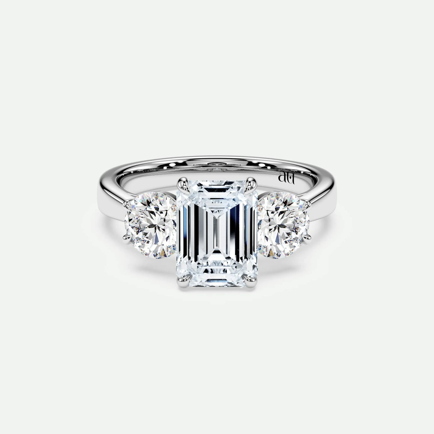 Emerald - Silver (White Gold)