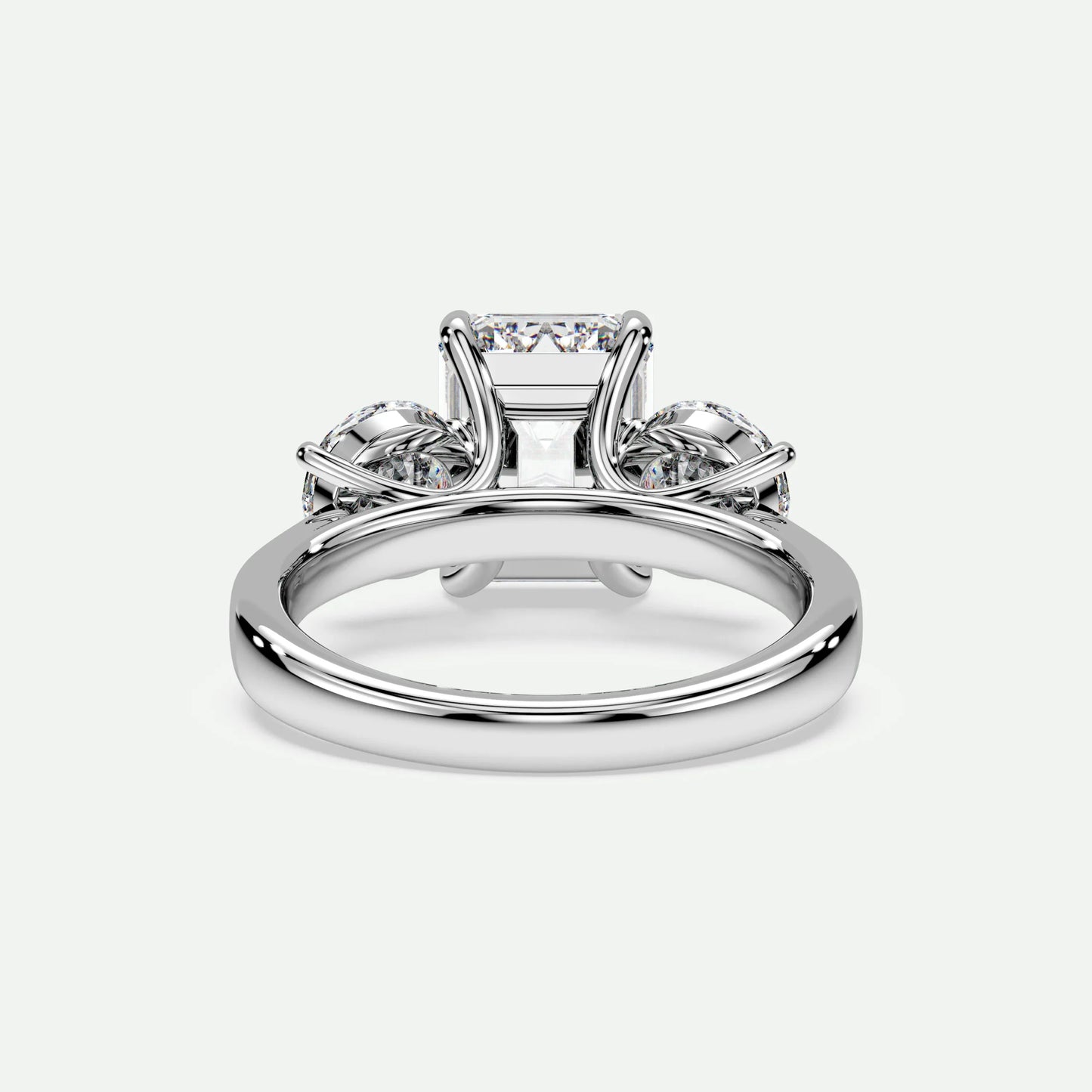 Emerald - Silver (White Gold)