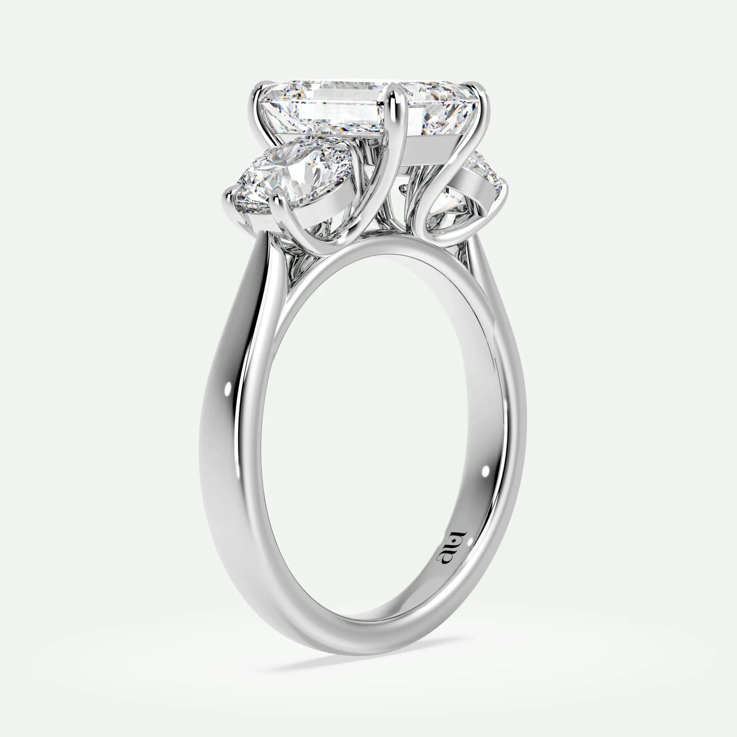 Emerald - Silver (White Gold)