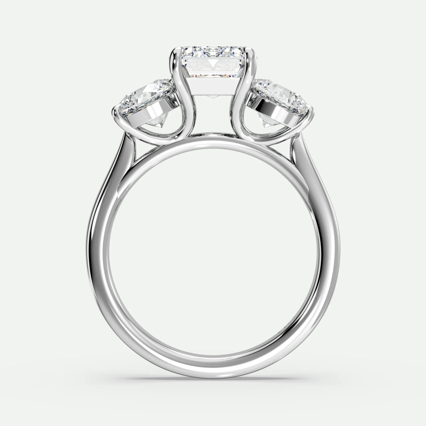 Emerald - Silver (White Gold)
