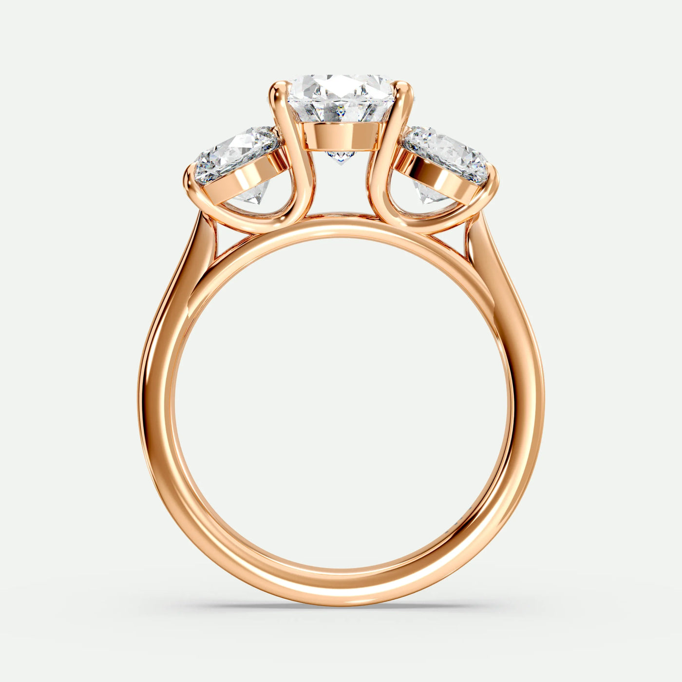Oval - Silver (Rose Gold)