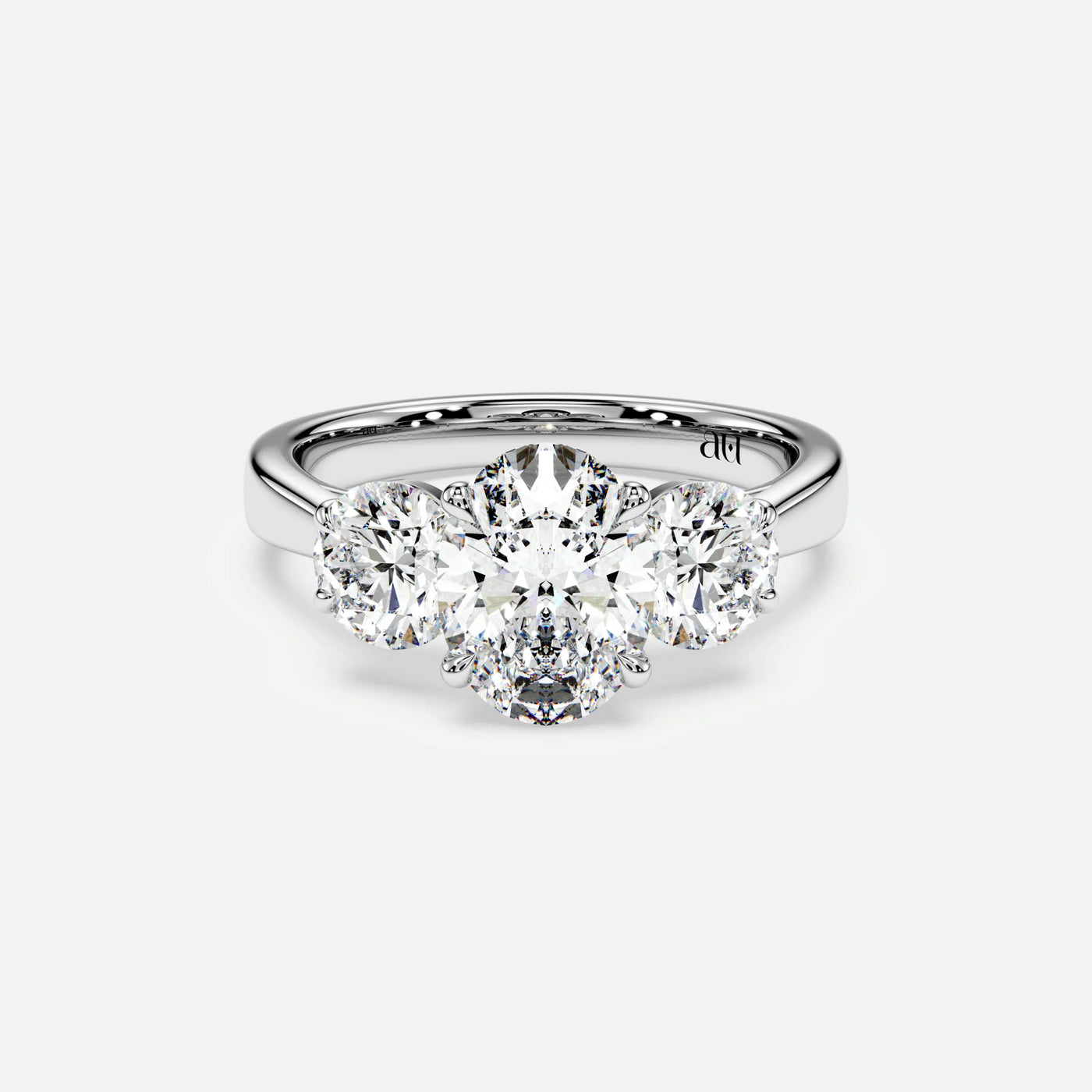 Oval - Silver (White Gold)