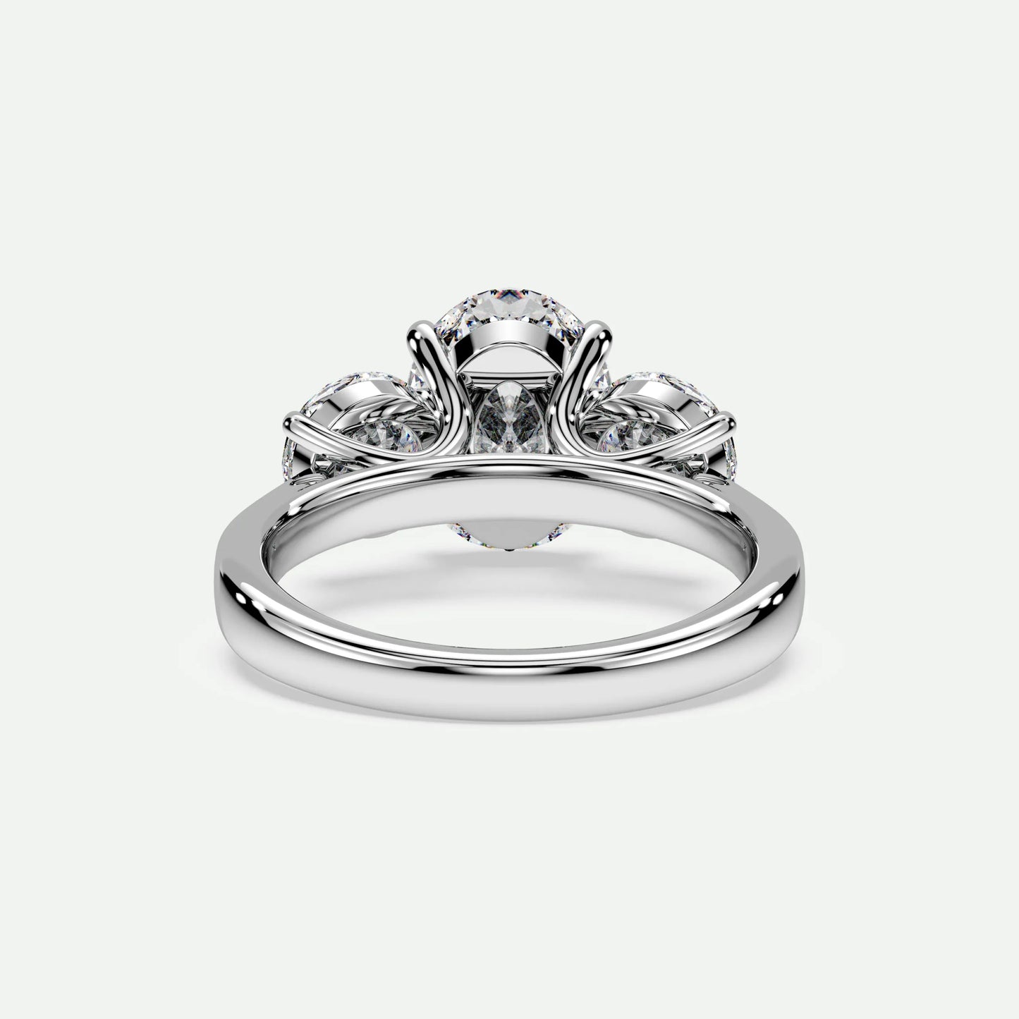 Oval - Silver (White Gold)