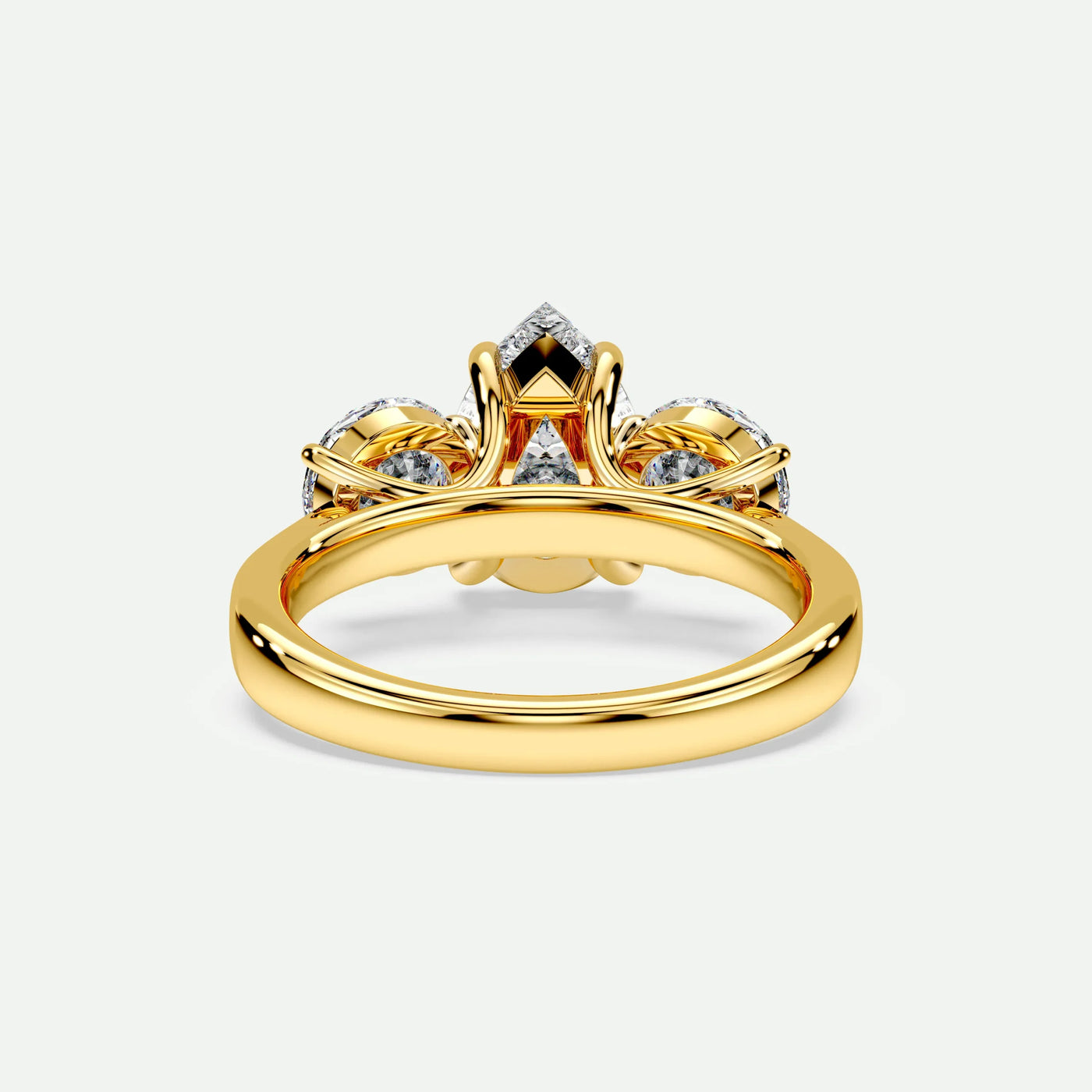 Pear - Silver (Yellow Gold)