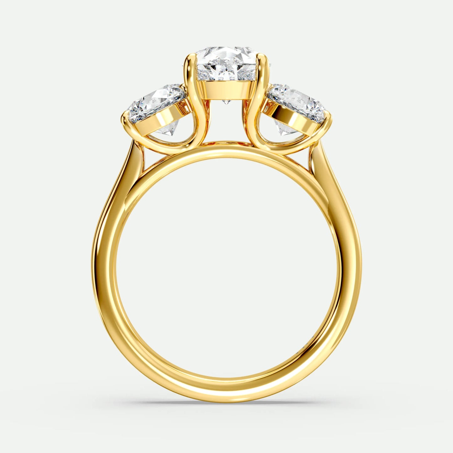 Pear - Silver (Yellow Gold)