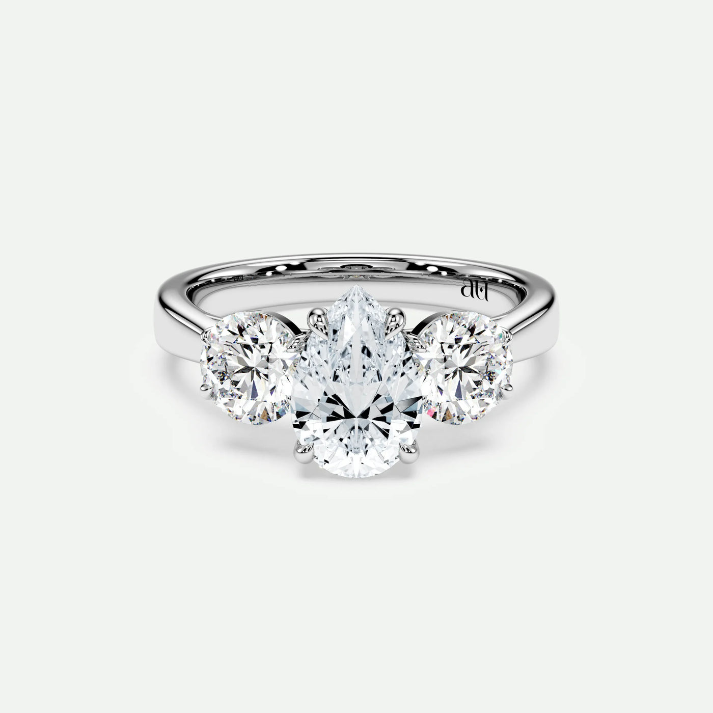 Pear - Silver (White Gold)