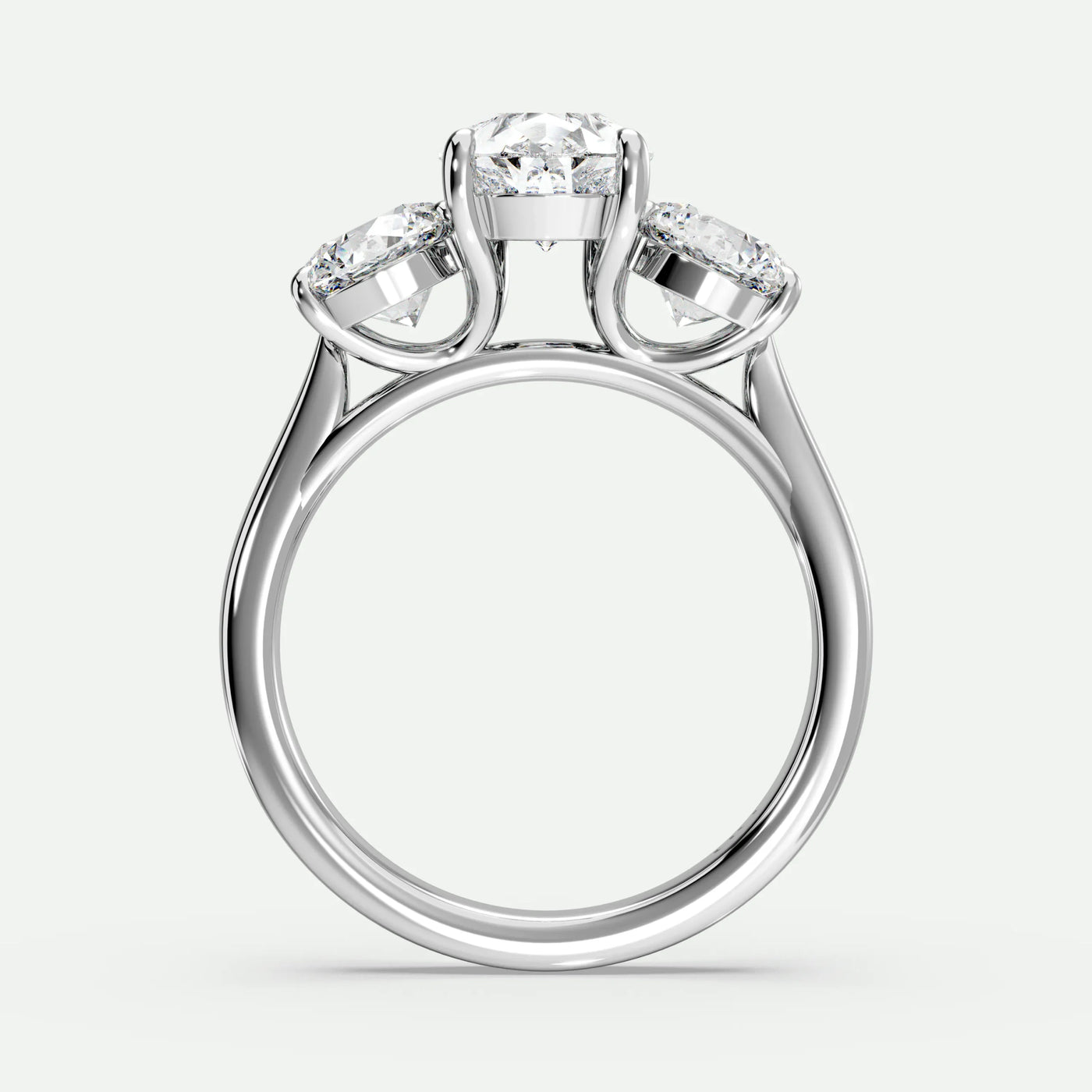 Pear - Silver (White Gold)