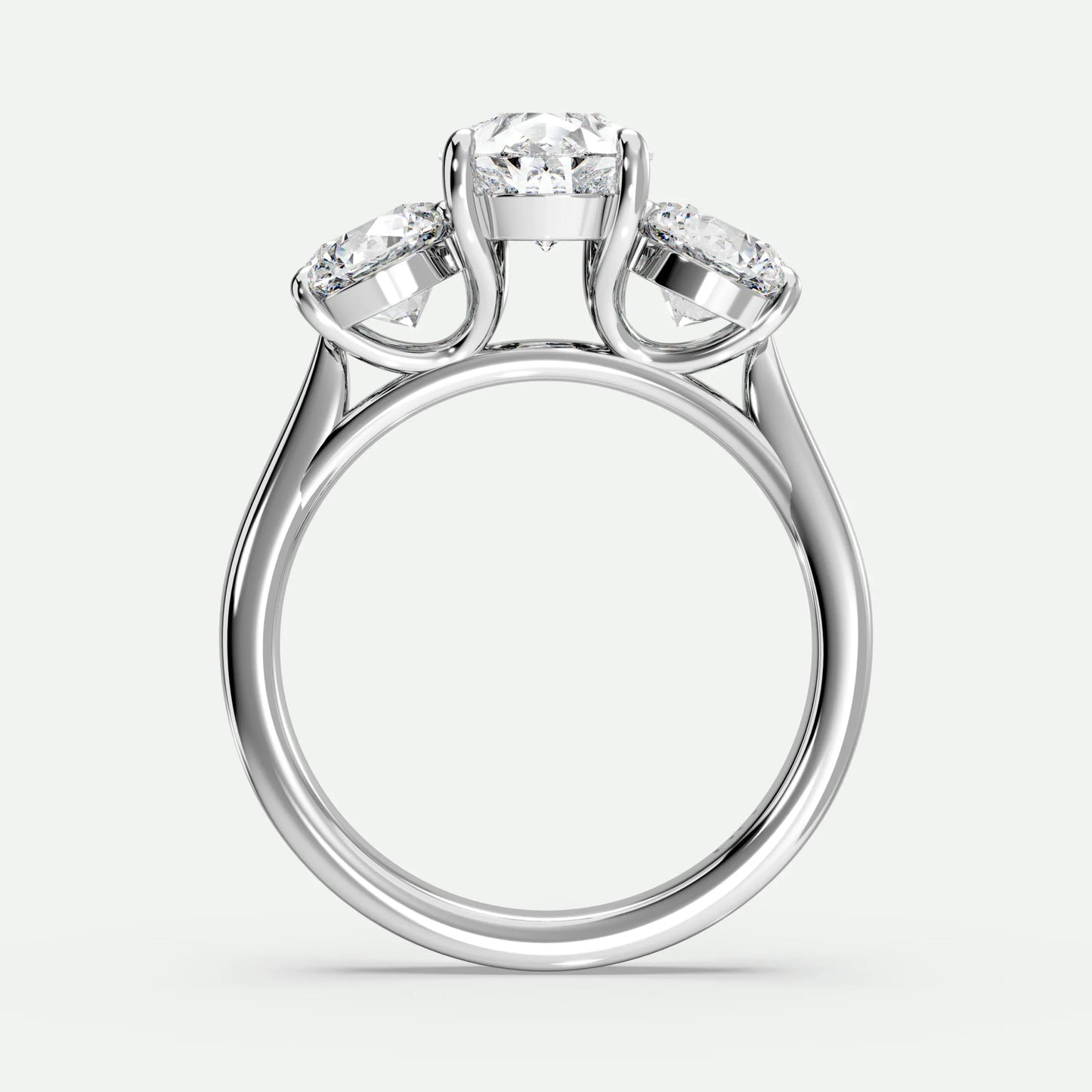 Pear - Silver (White Gold)