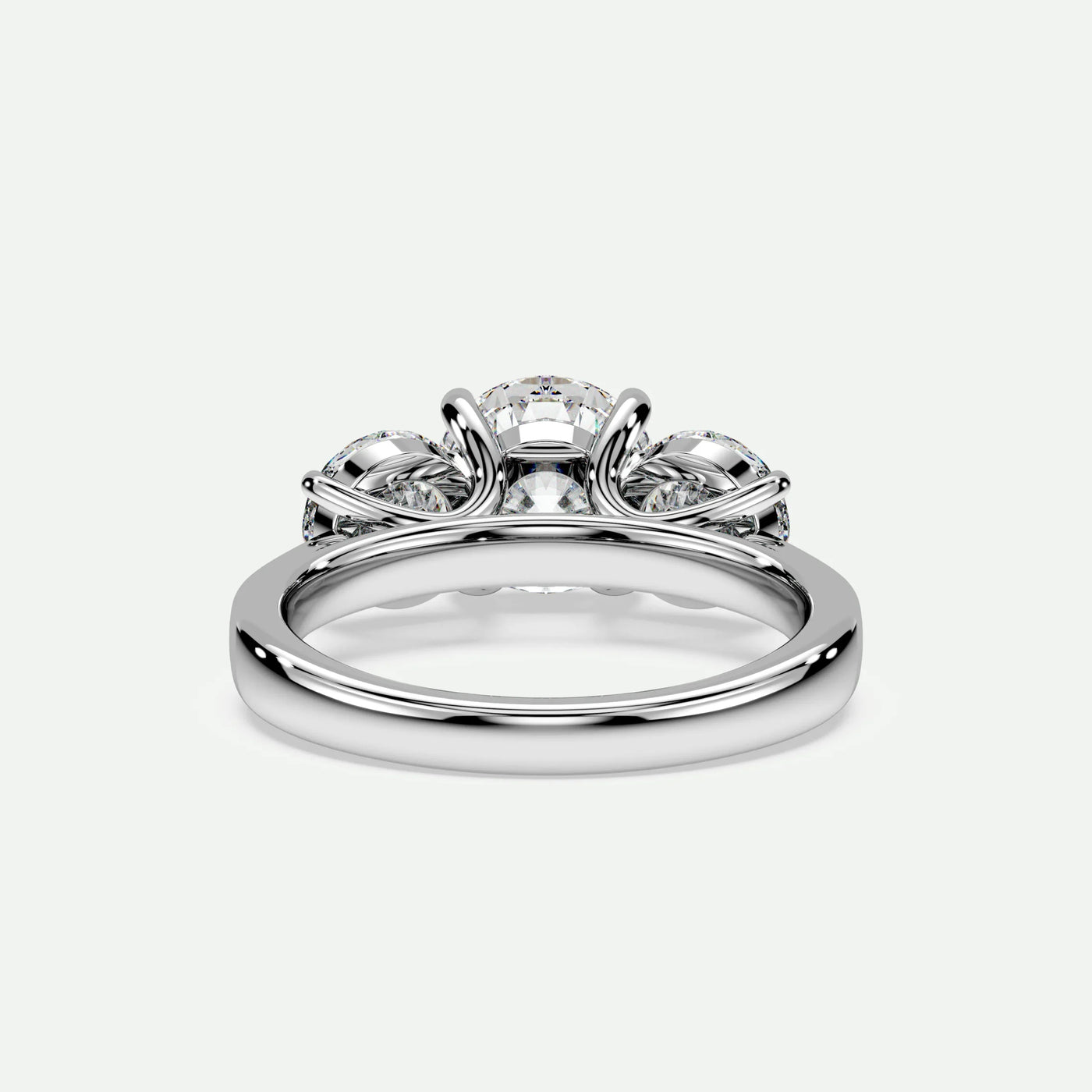 Round - Silver (White Gold)
