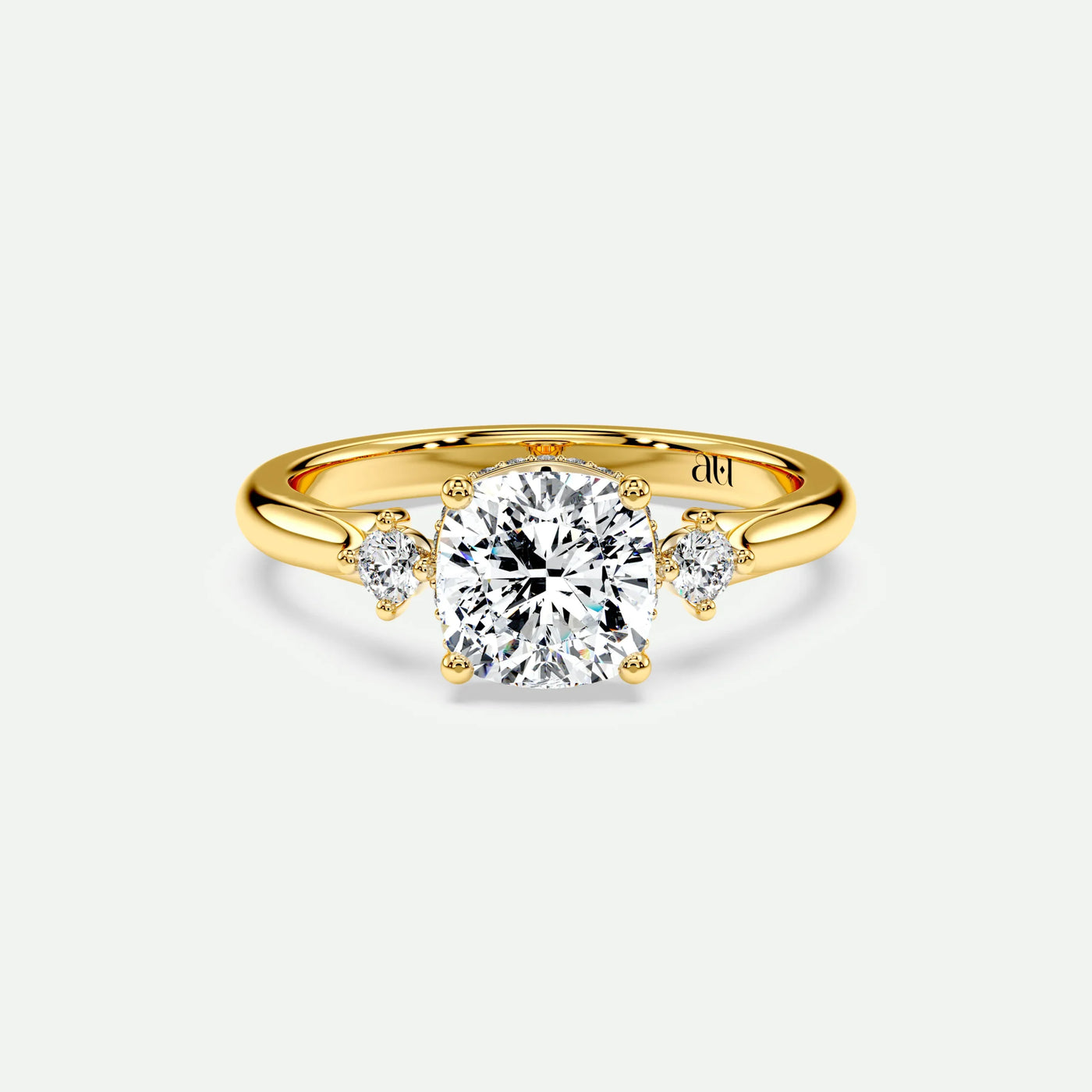 Cushion - Silver (Yellow Gold)