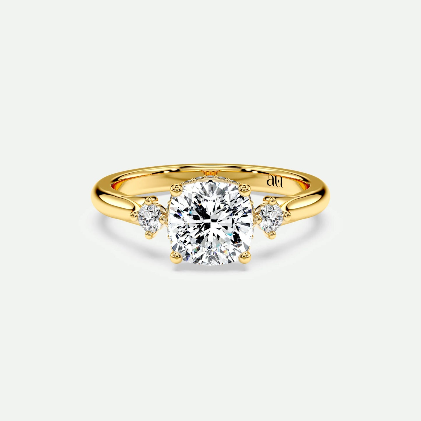 Cushion - Silver (Yellow Gold)