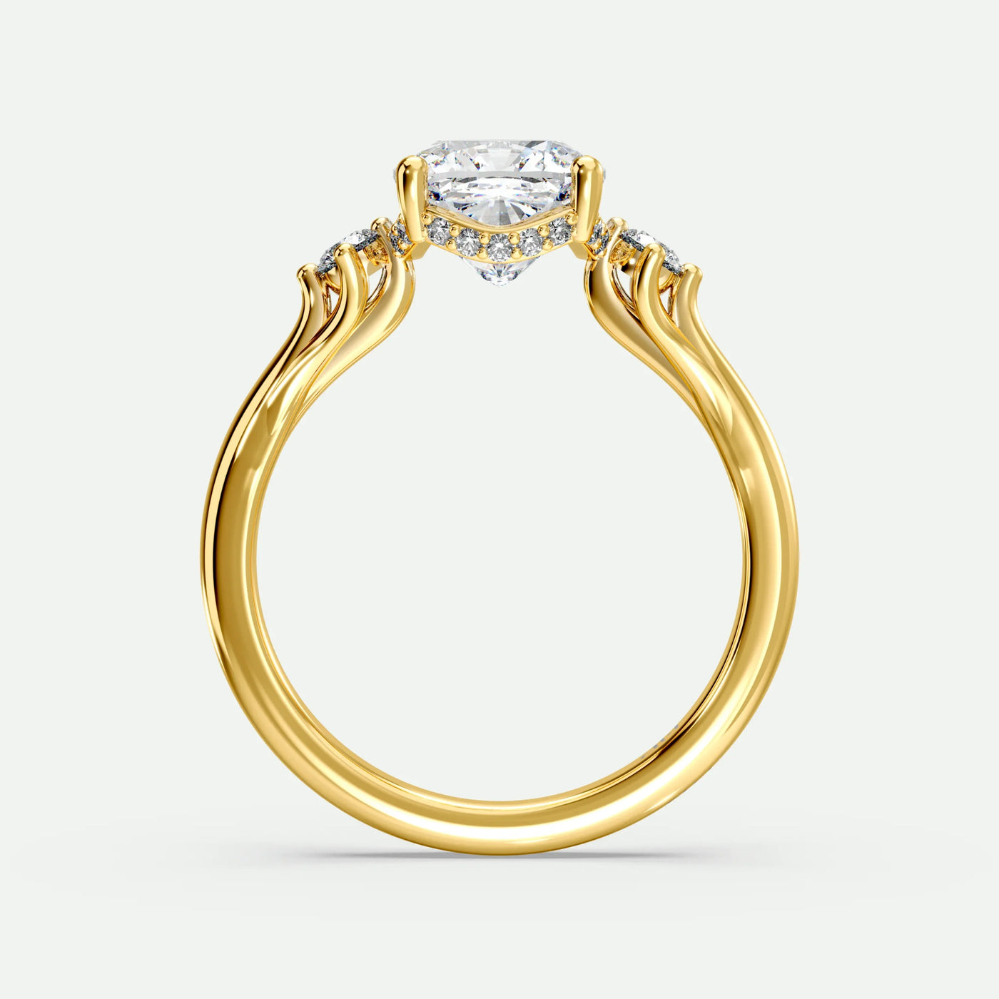 Cushion - Silver (Yellow Gold)