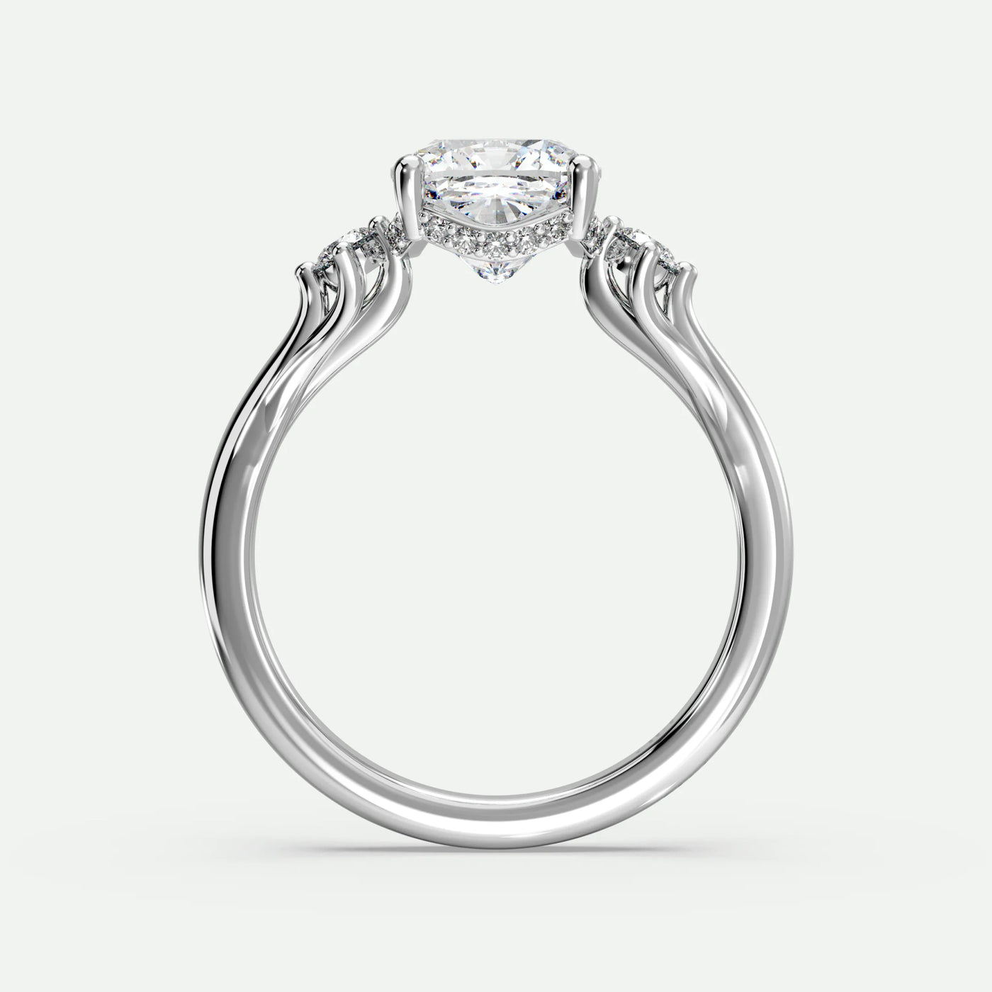 Cushion - Silver (White Gold)