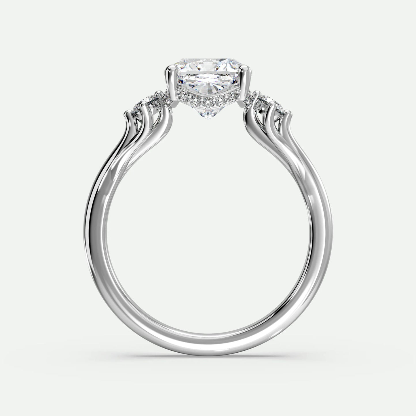 Cushion - Silver (White Gold)