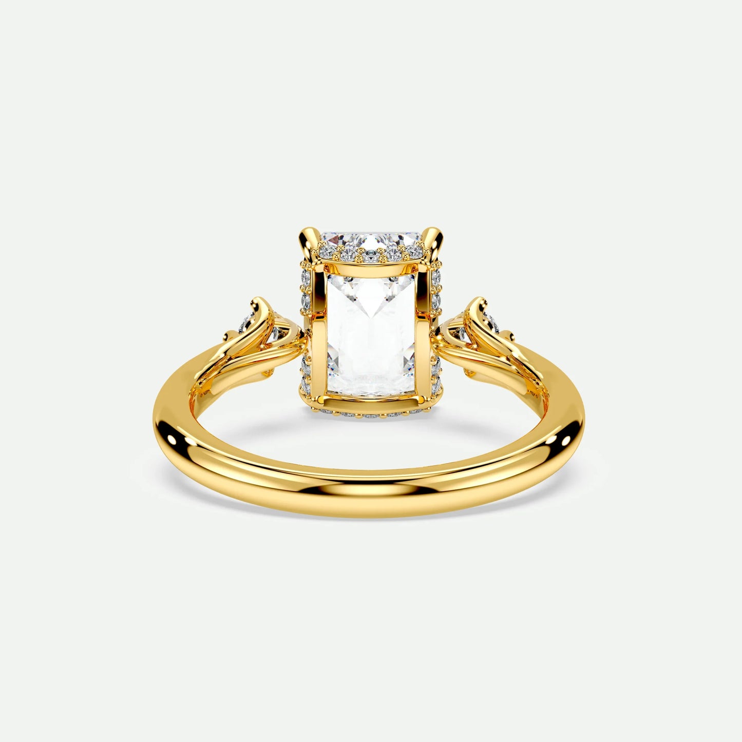 Emerald - Silver (Yellow Gold)