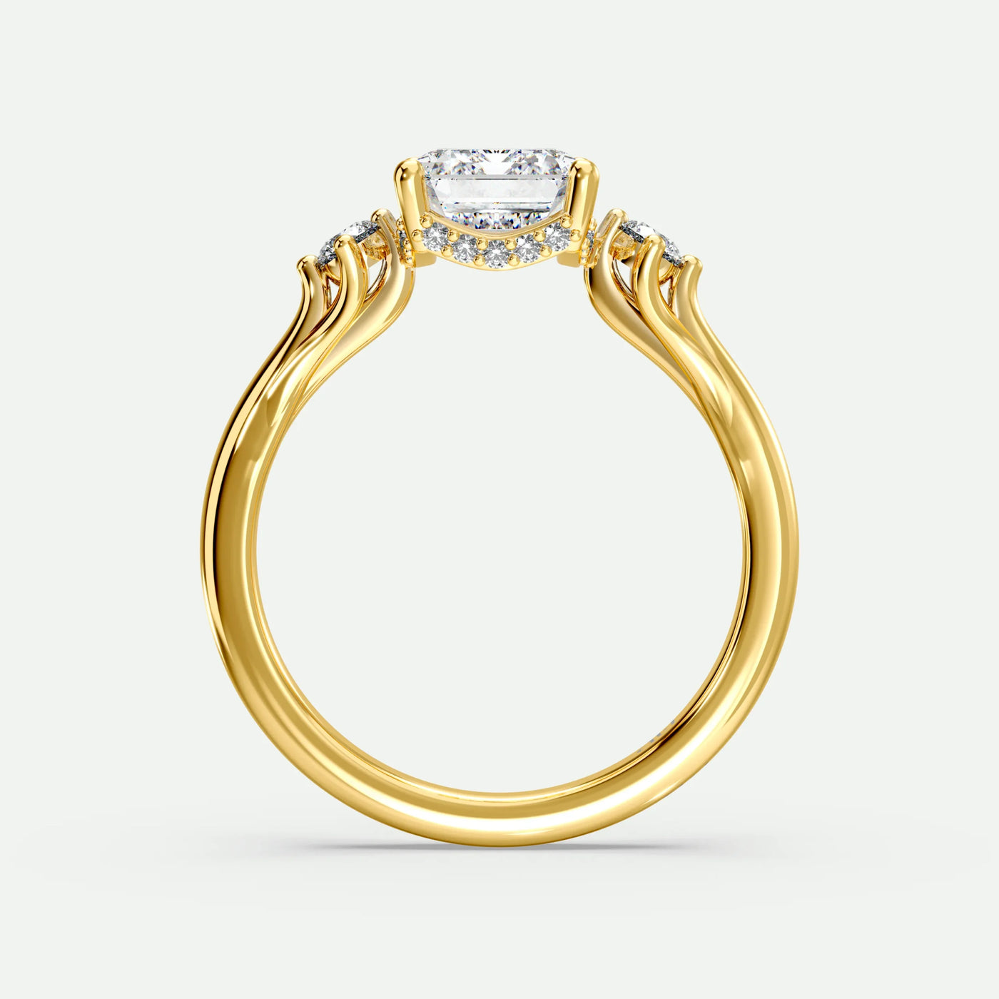 Emerald - Silver (Yellow Gold)