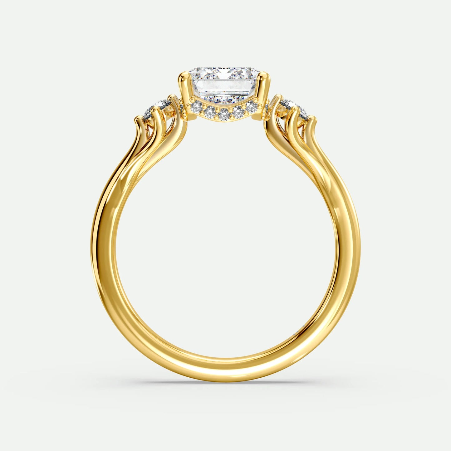 Emerald - Silver (Yellow Gold)