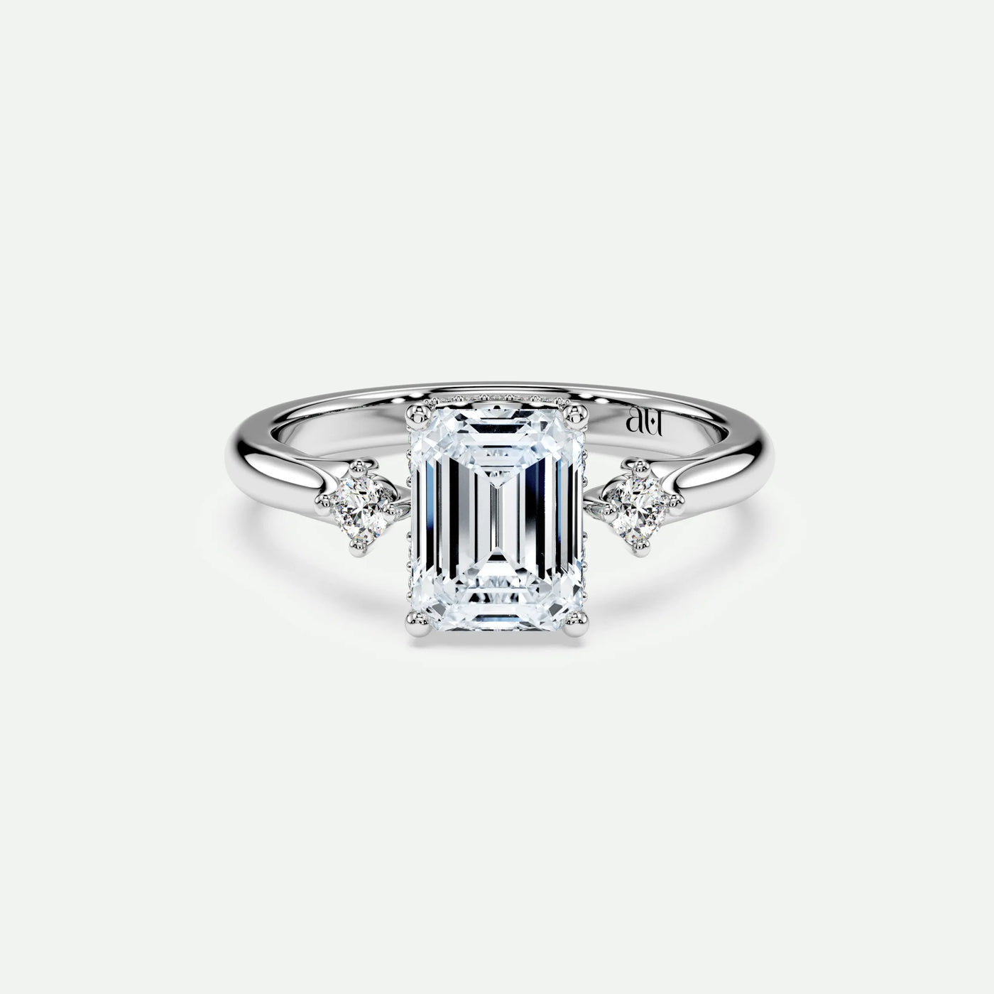 Emerald - Silver (White Gold)