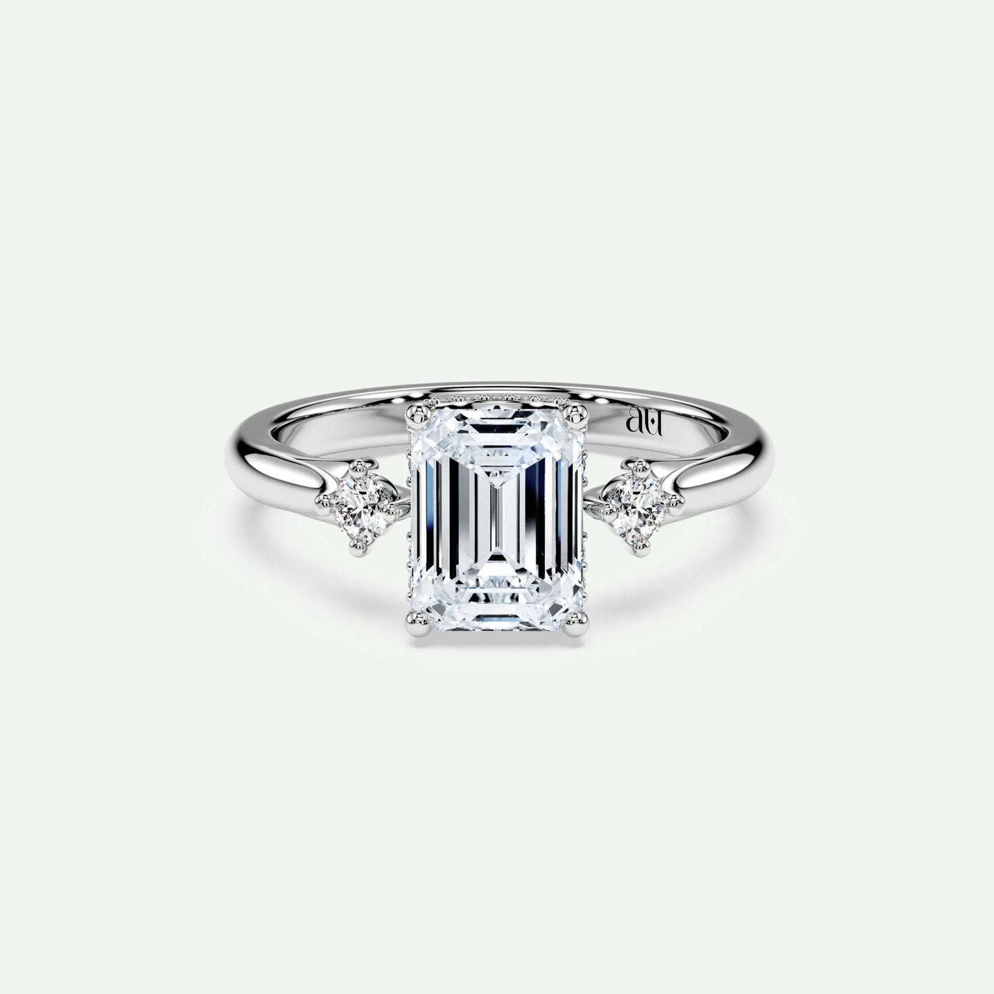 Emerald - Silver (White Gold)