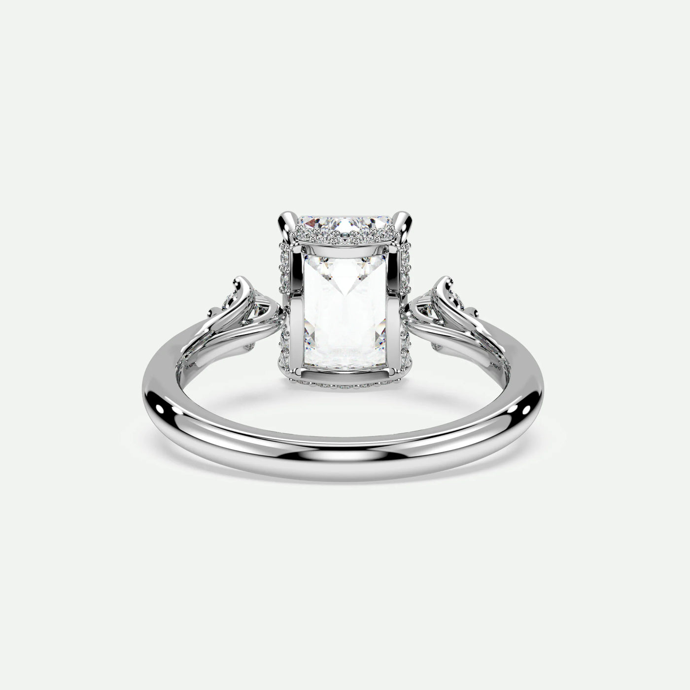 Emerald - Silver (White Gold)
