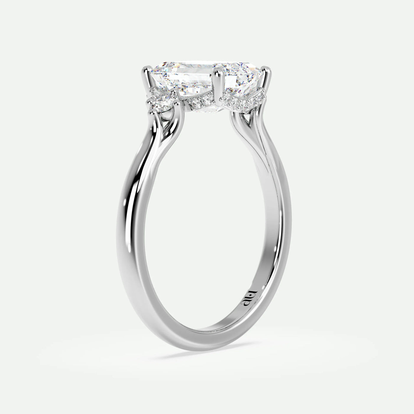 Emerald - Silver (White Gold)