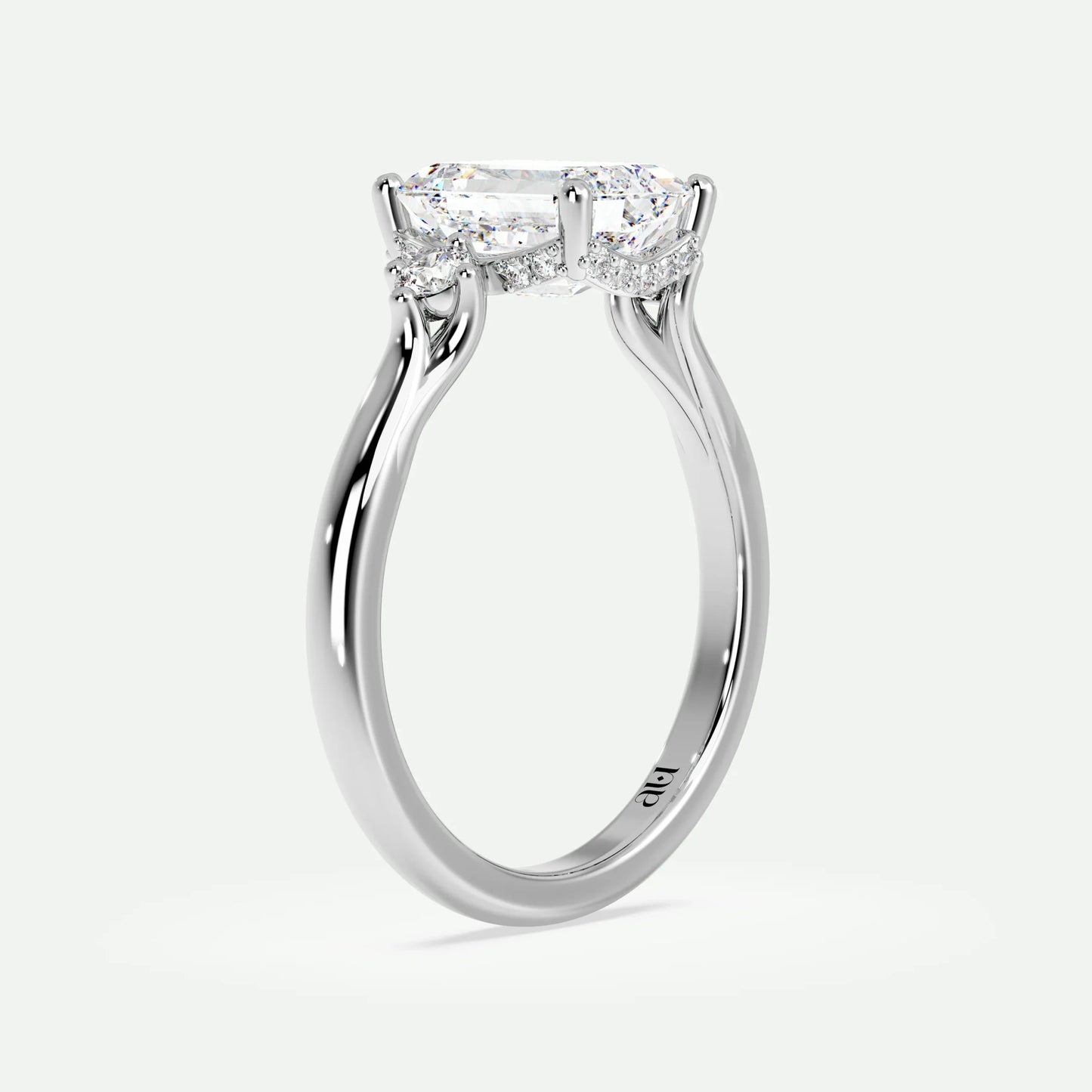 Emerald - Silver (White Gold)
