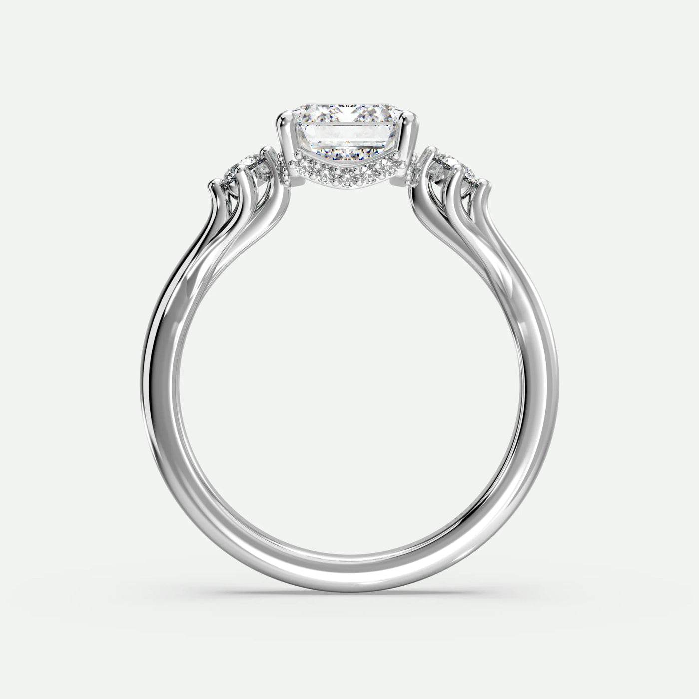 Emerald - Silver (White Gold)