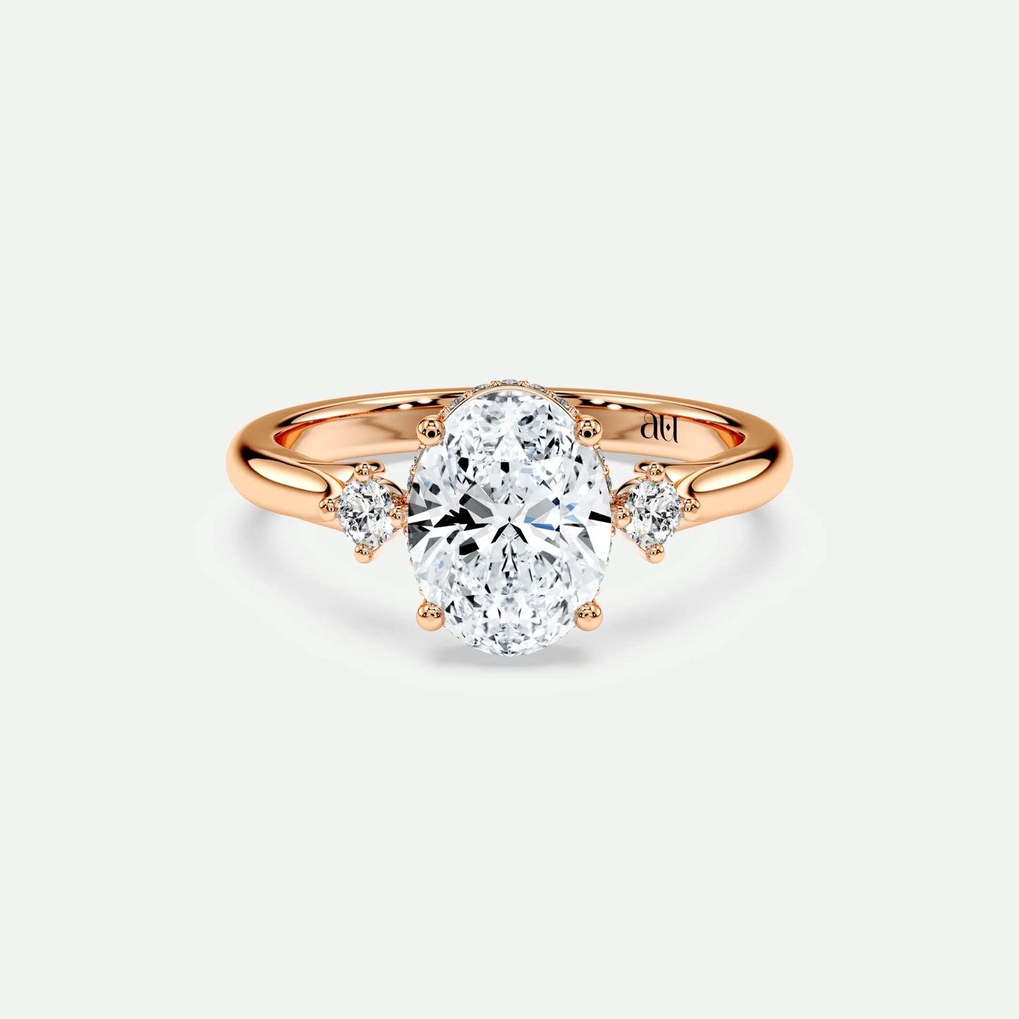 Oval - Silver (Rose Gold)
