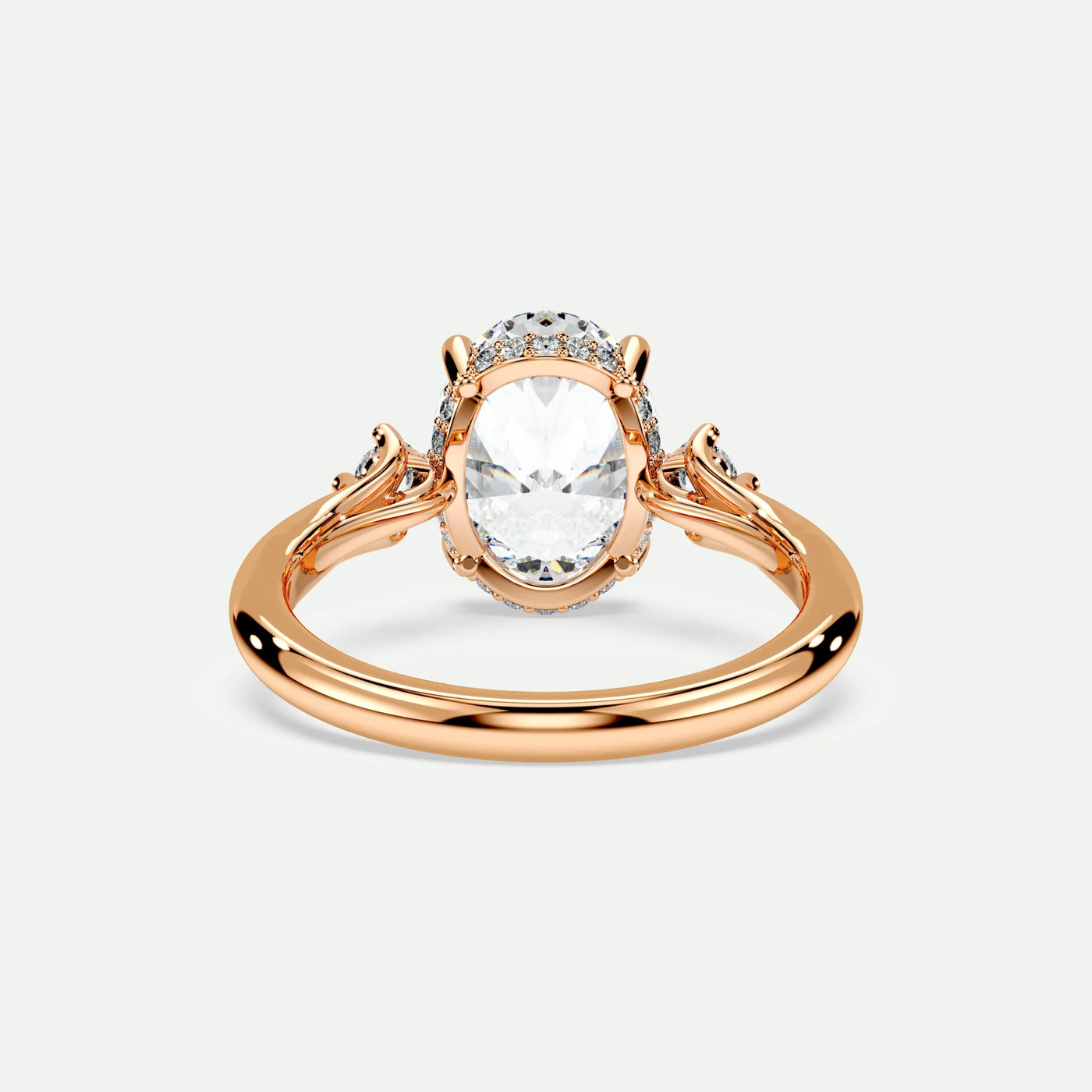 Oval - Silver (Rose Gold)